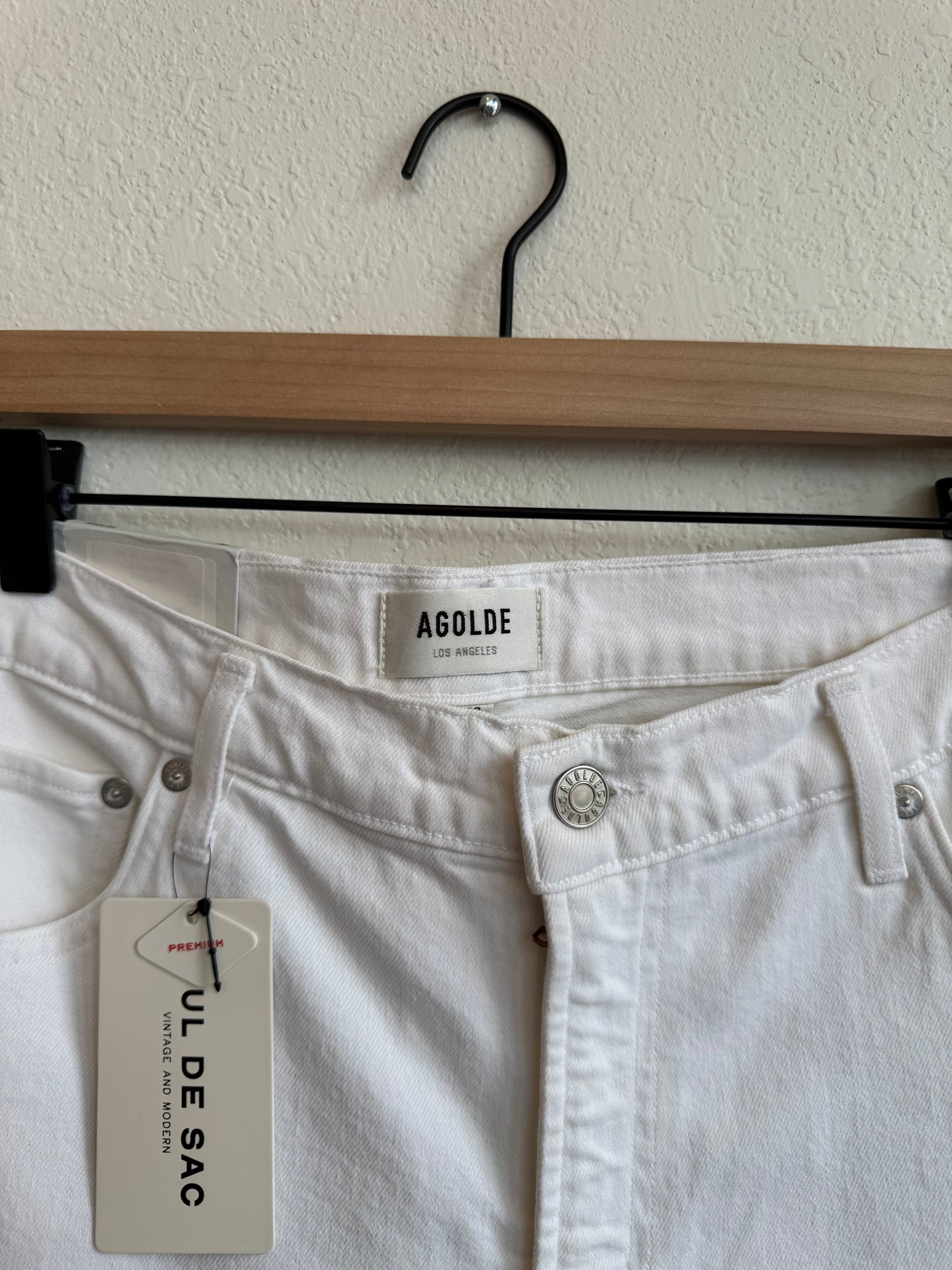 NWT AGOLDE TONI MID RISE STRAIGHT JEANS (32) - MSRP $158