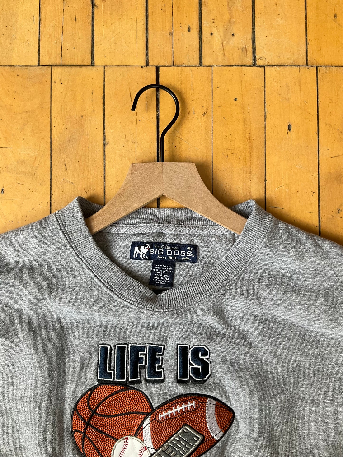 VINTAGE LIFE CHOICES BIG DOGS CREW (M)