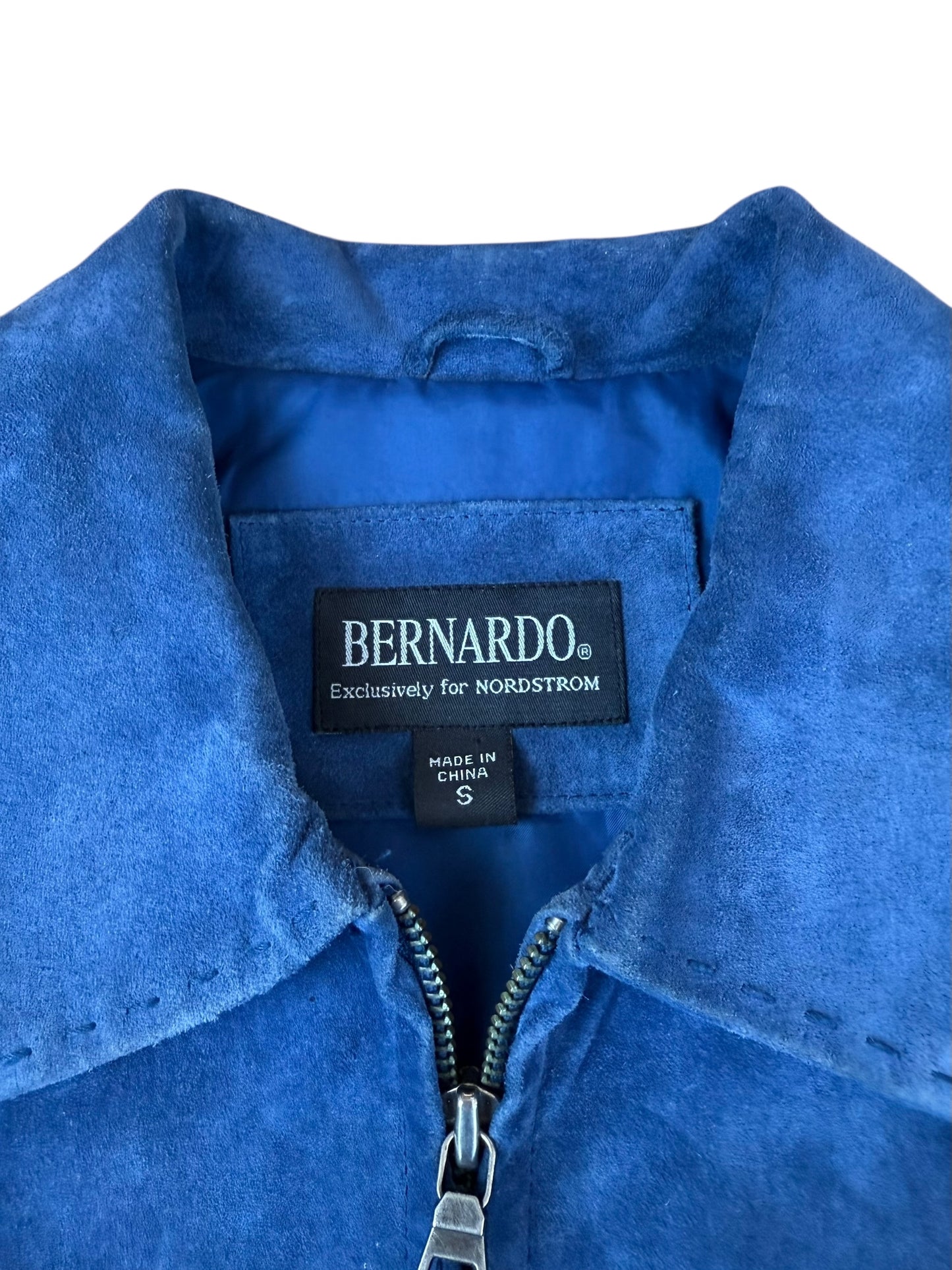 VINTAGE SUEDE ZIP JACKET (S)