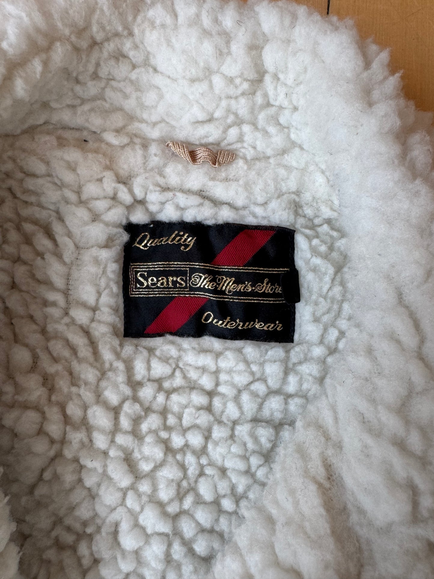 VINTAGE SHERPA LINED BARN JACKET (40)(R)