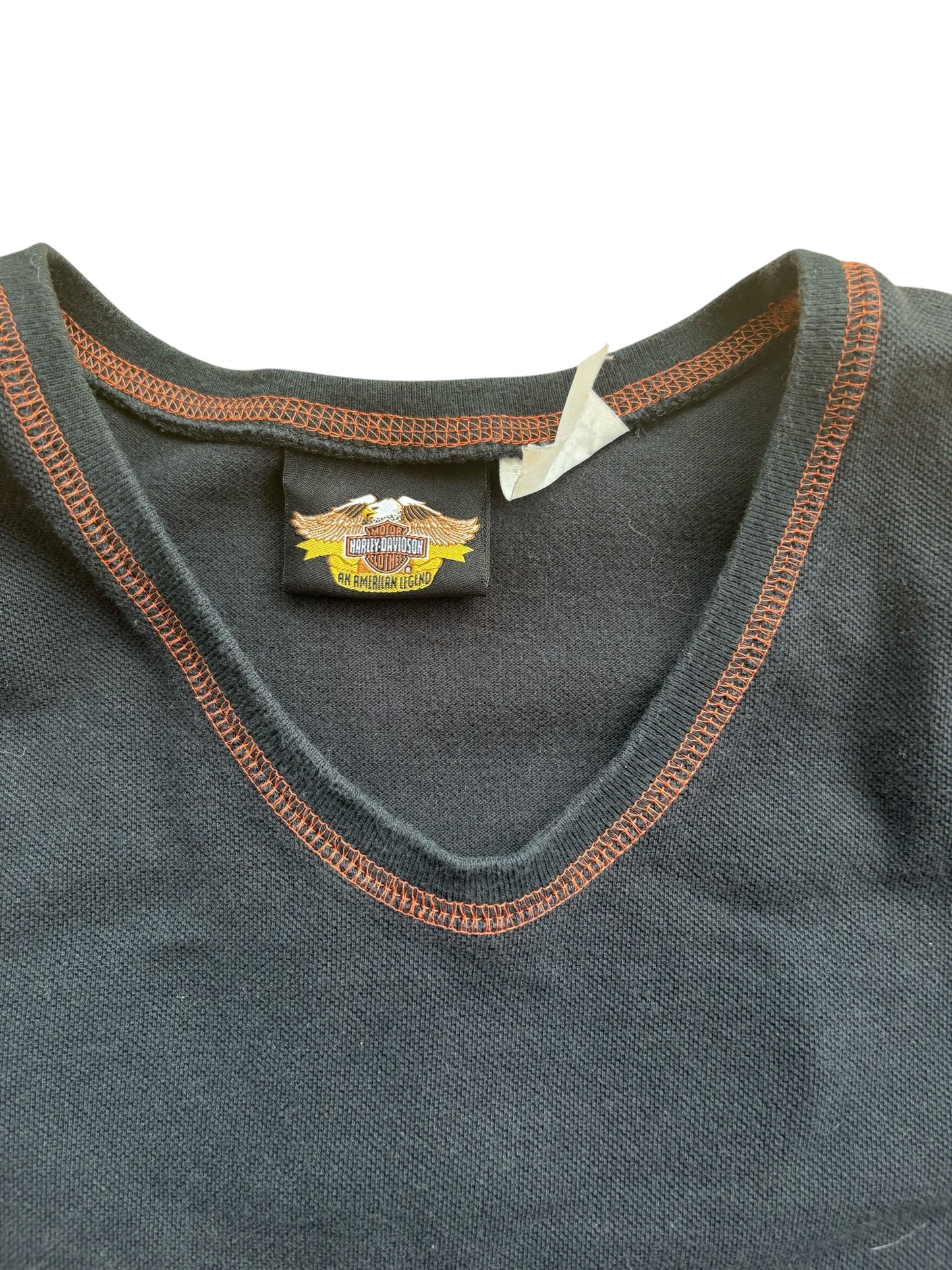 2000 Y2K VINTAGE HARLEY DAVIDSON SKULL PATCH LS (M/L)