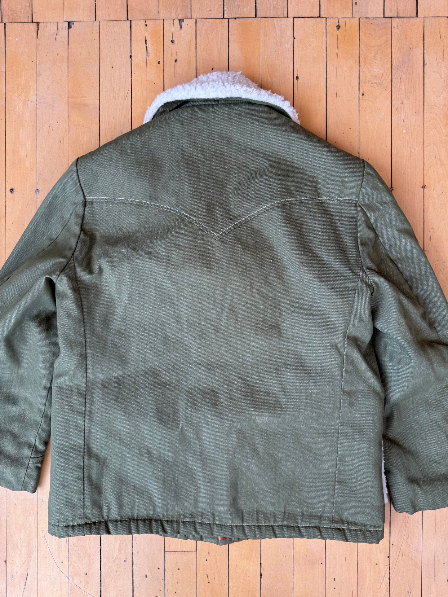 VINTAGE SHERPA LINED BARN JACKET (40)(R)