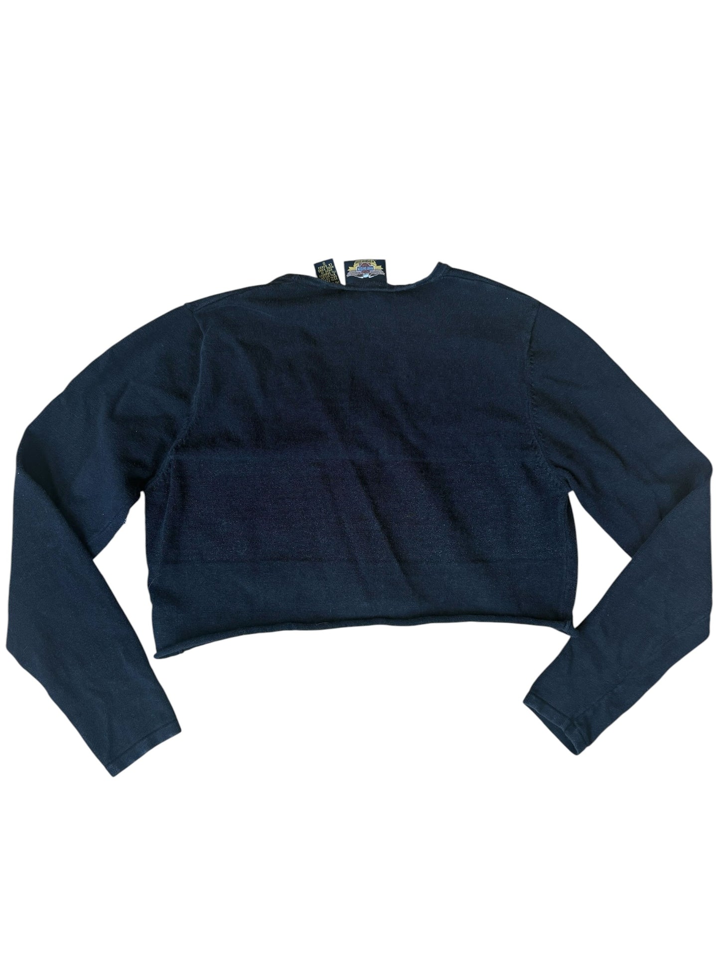 Y2K VINTAGE HARLEY DAVIDSON CROPPED CARDIGAN (S)