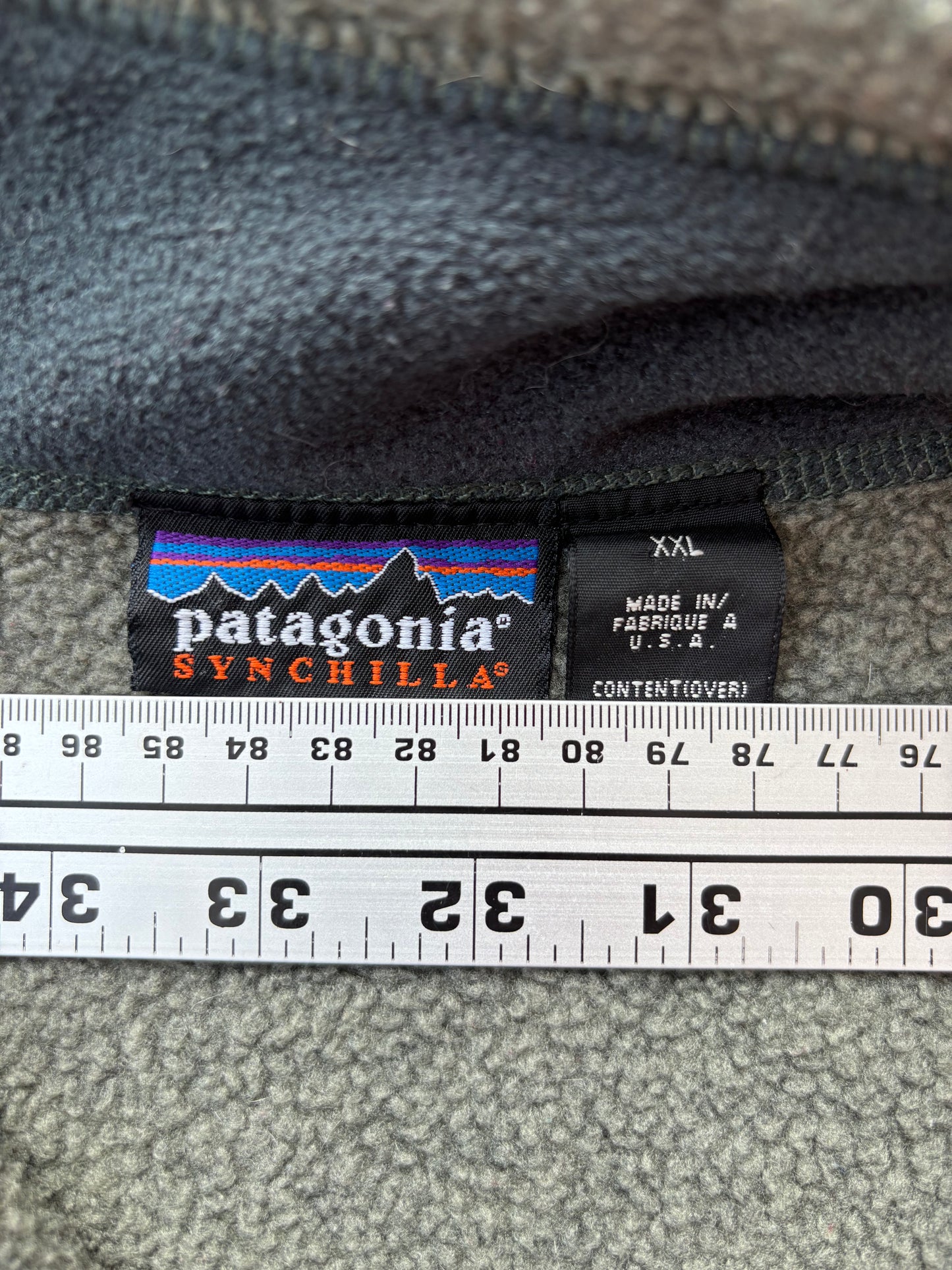 VINTAGE MADE IN USA PATAGONIA QUARTER SNAP (XXL)