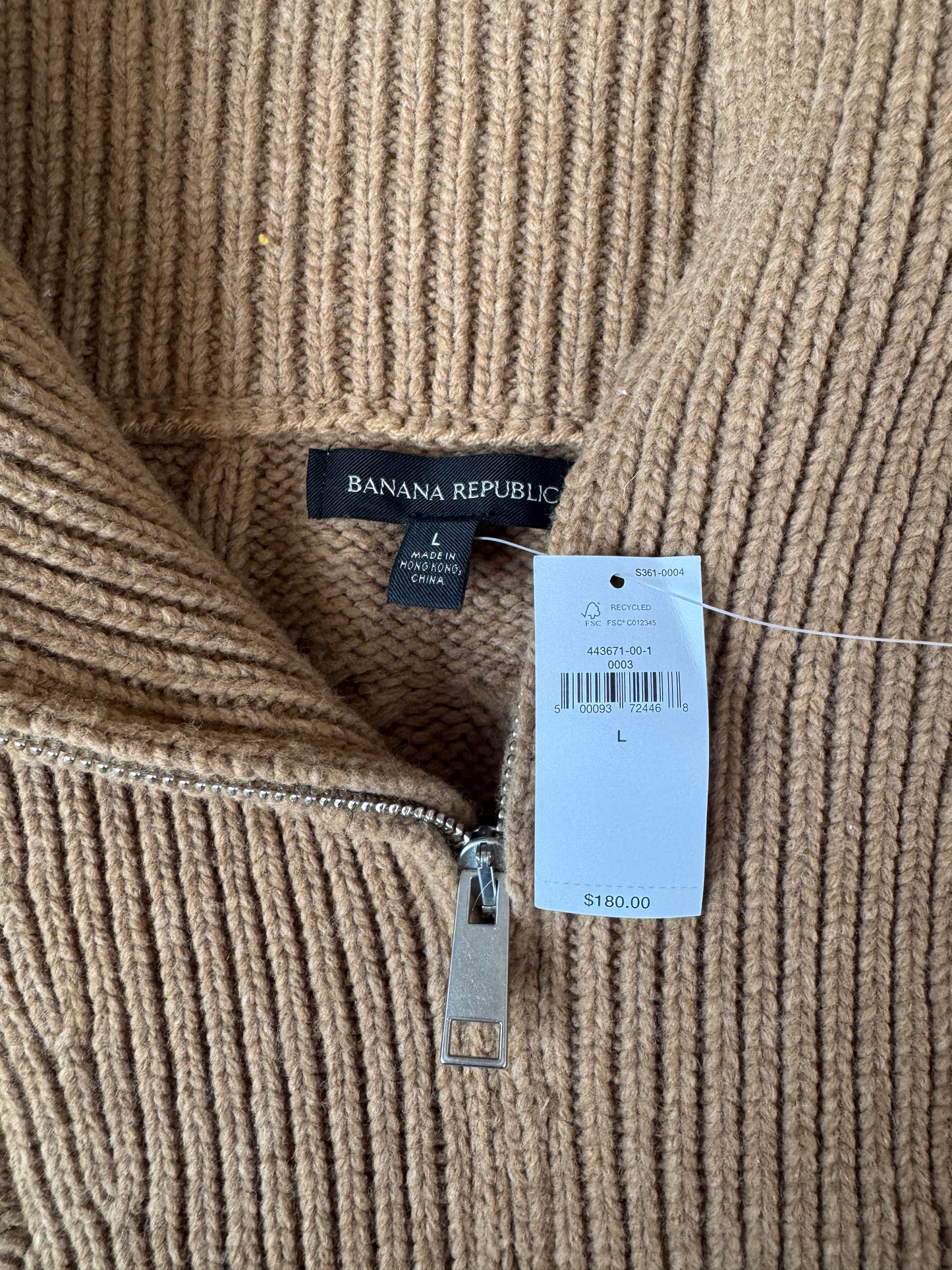 NWT BANANA REPUBLIC KNIT SWEATER (L) - MSRP $180