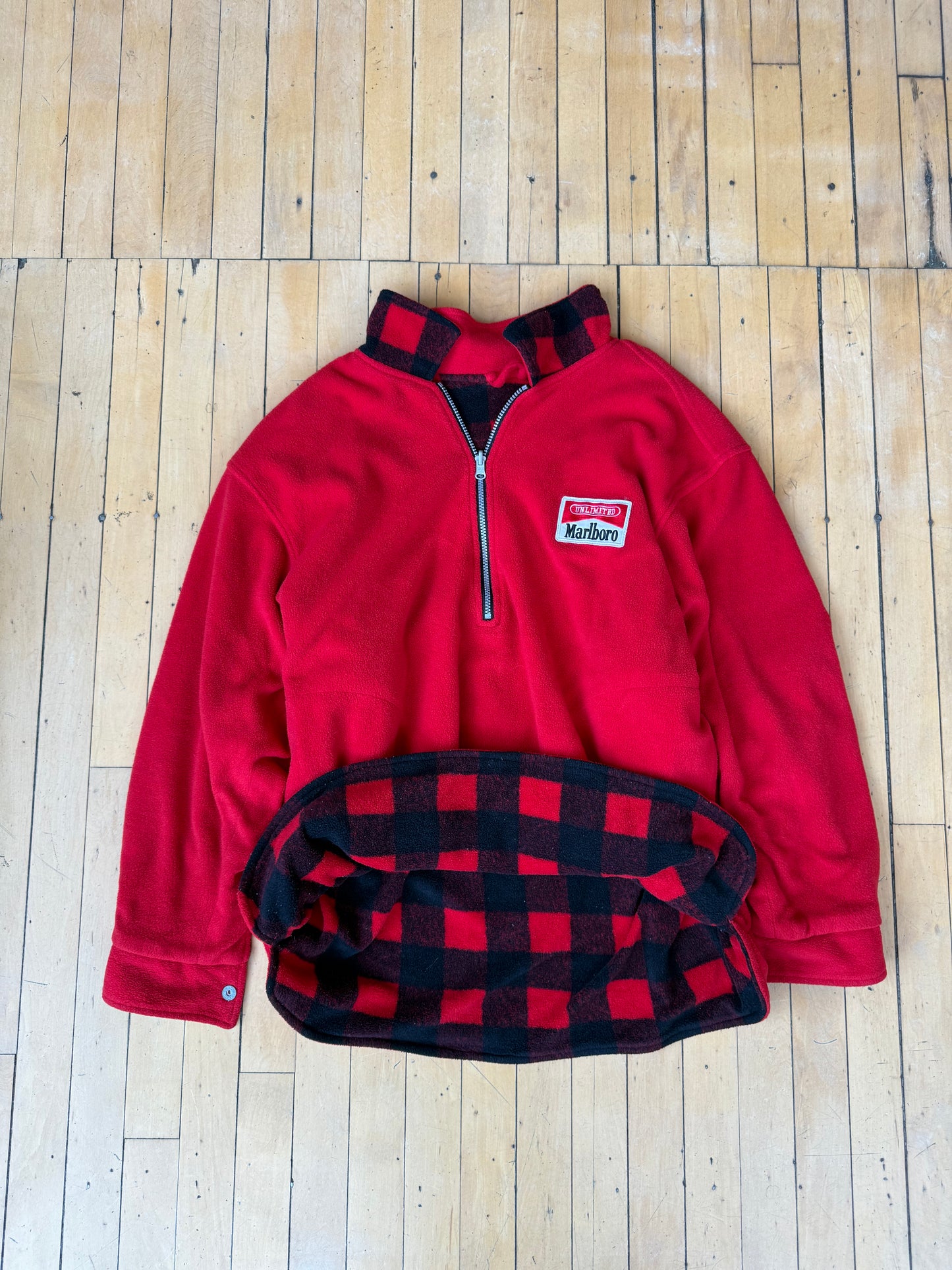 VINTAGE HEAVYWEIGHT REVERSIBLE MARLBORO FLEECE (L)