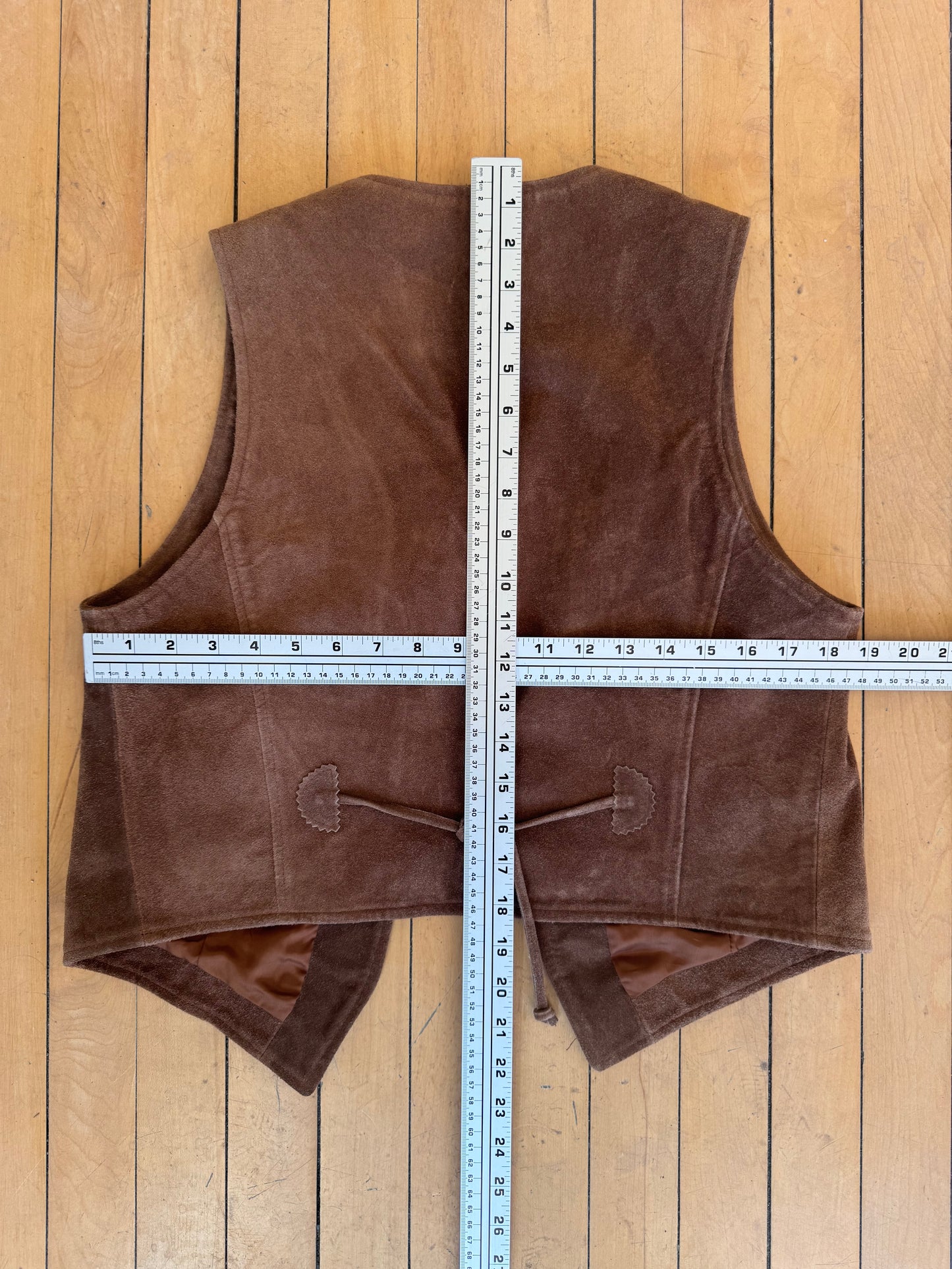 90'S VINTAGE GAP GENUINE LEATHER VEST (L)