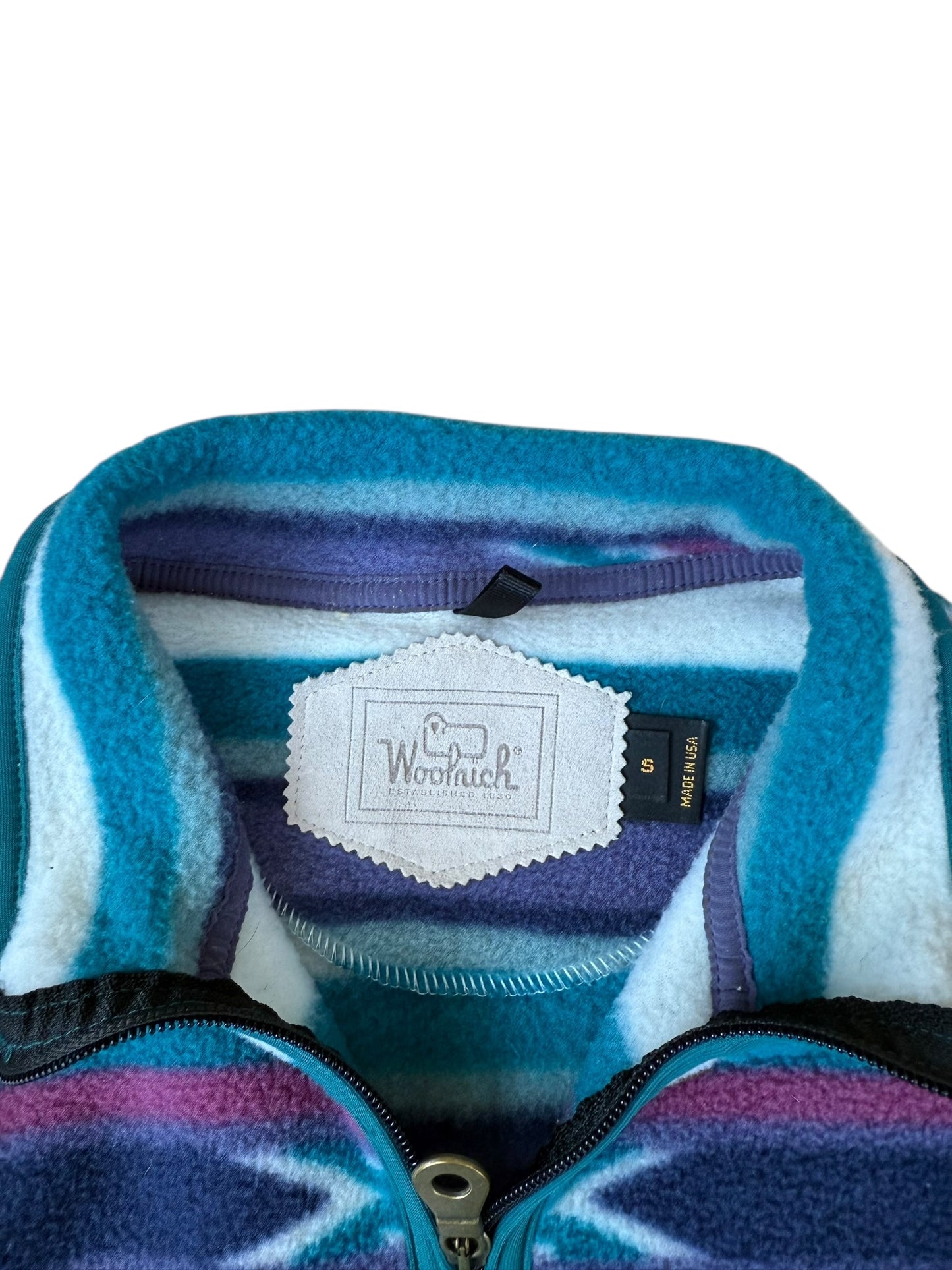VINTAGE WOOLRICH AZTEC FLEECE (S)
