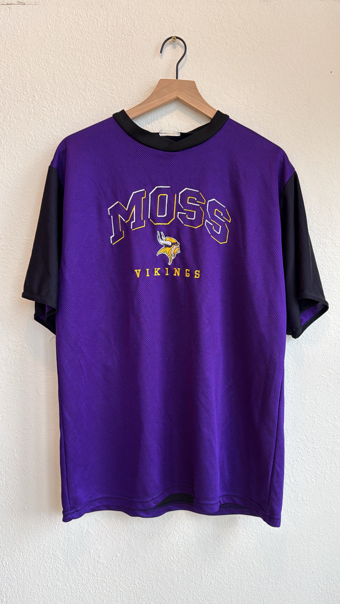 VINTAGE RANDY MOSS VIKINGS JERSEY TEE (L/XL)