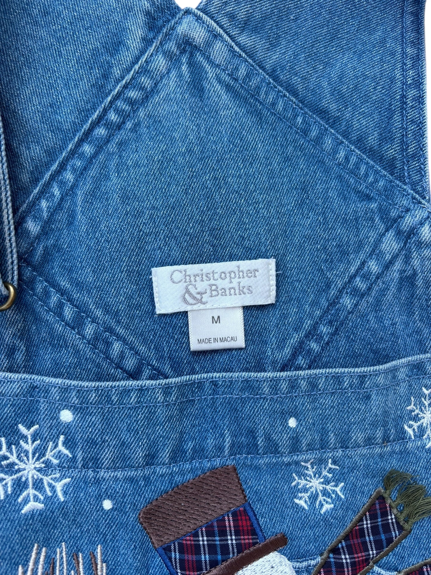 VINTAGE SNOWMAN OVERALLS (M)