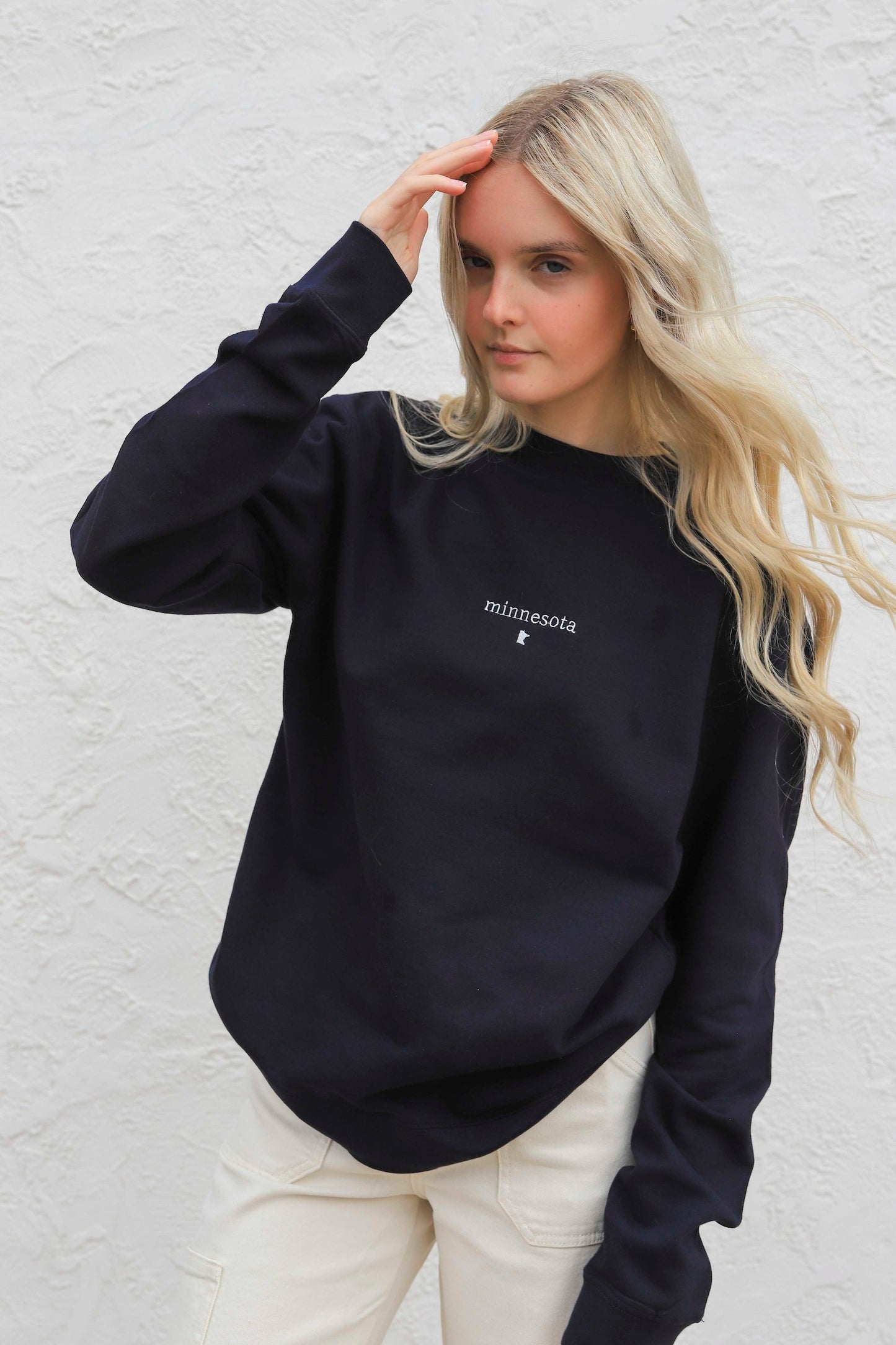 TINY MN EMBROIDERED CREW