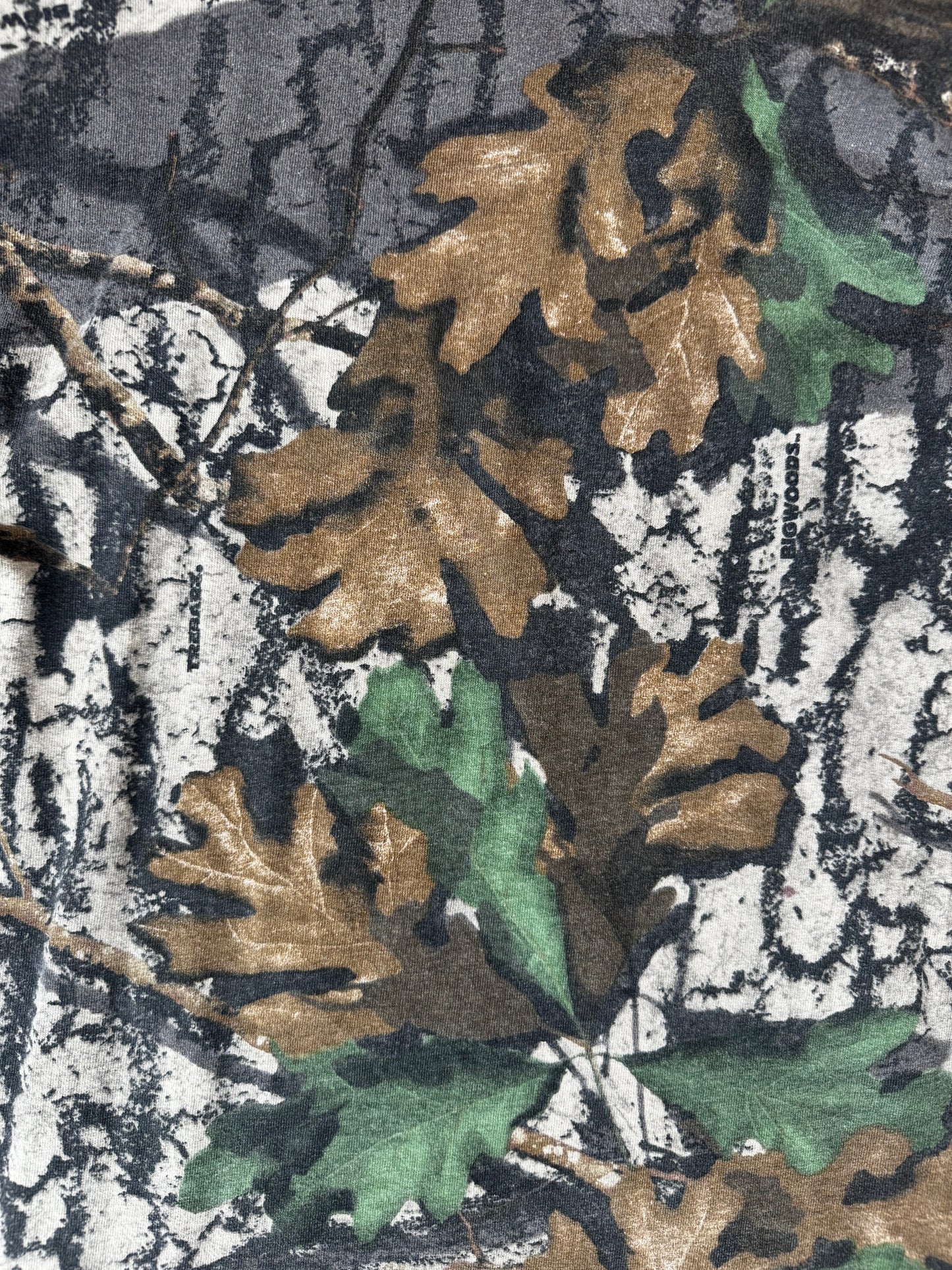 VINTAGE JERZEES MOCK NECK CAMO LS (XL)