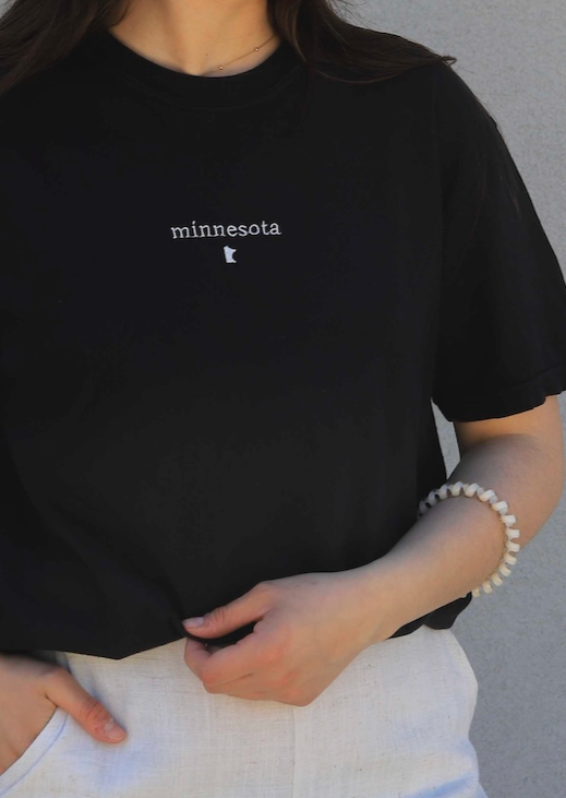 TINY MN EMBROIDERED TEE