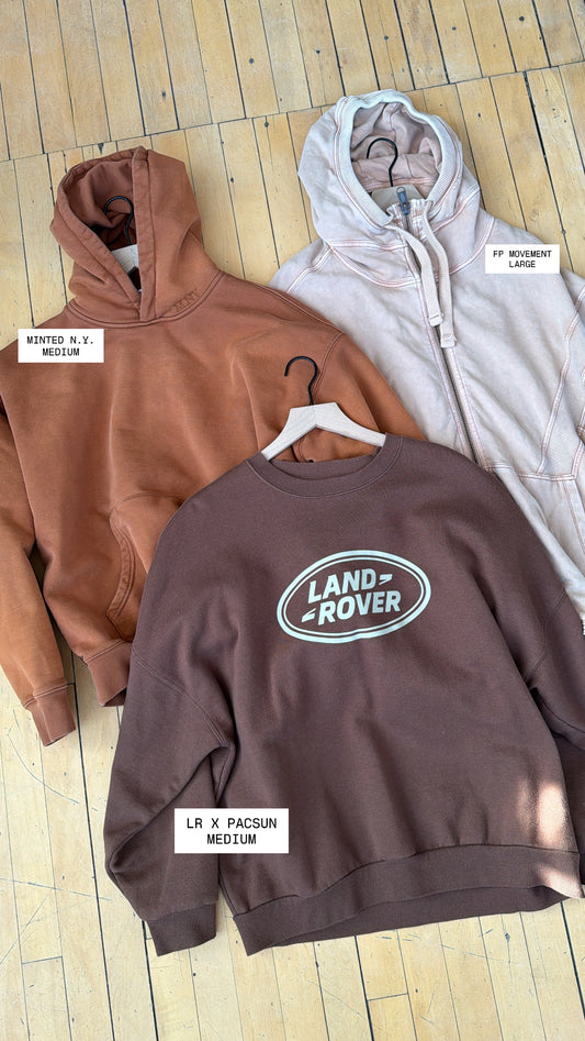 MINTED NEW YORK VINTAGE WASH BASICS HOODIE (M/L) - MSRP $98