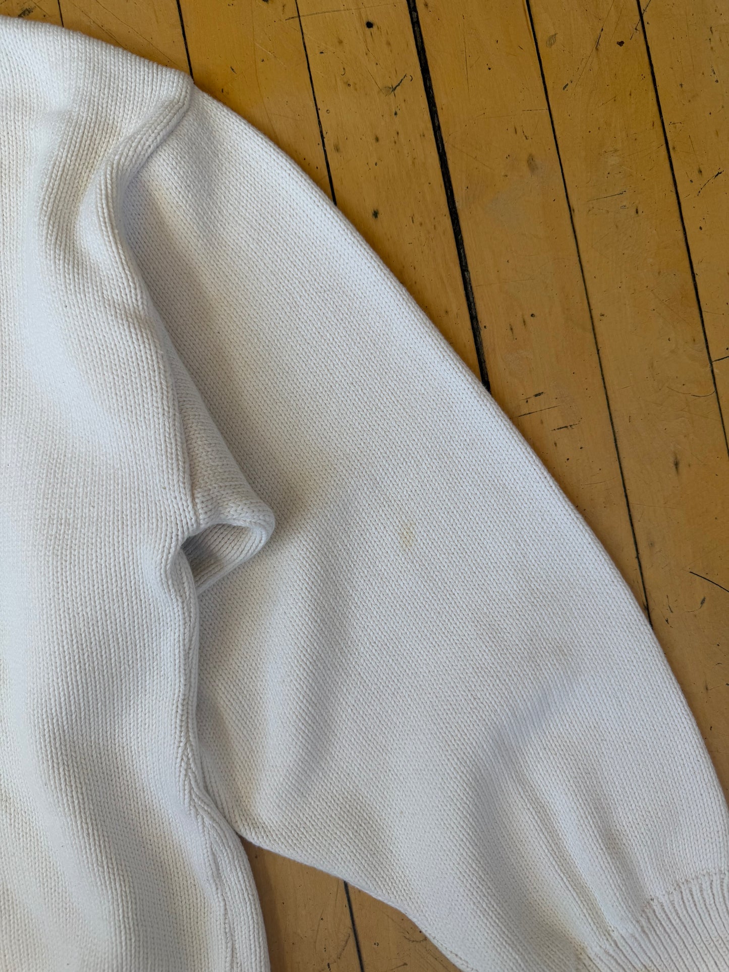 VINTAGE ITALIA YACHT CLUB EMB. COTTON SWEATER (M)