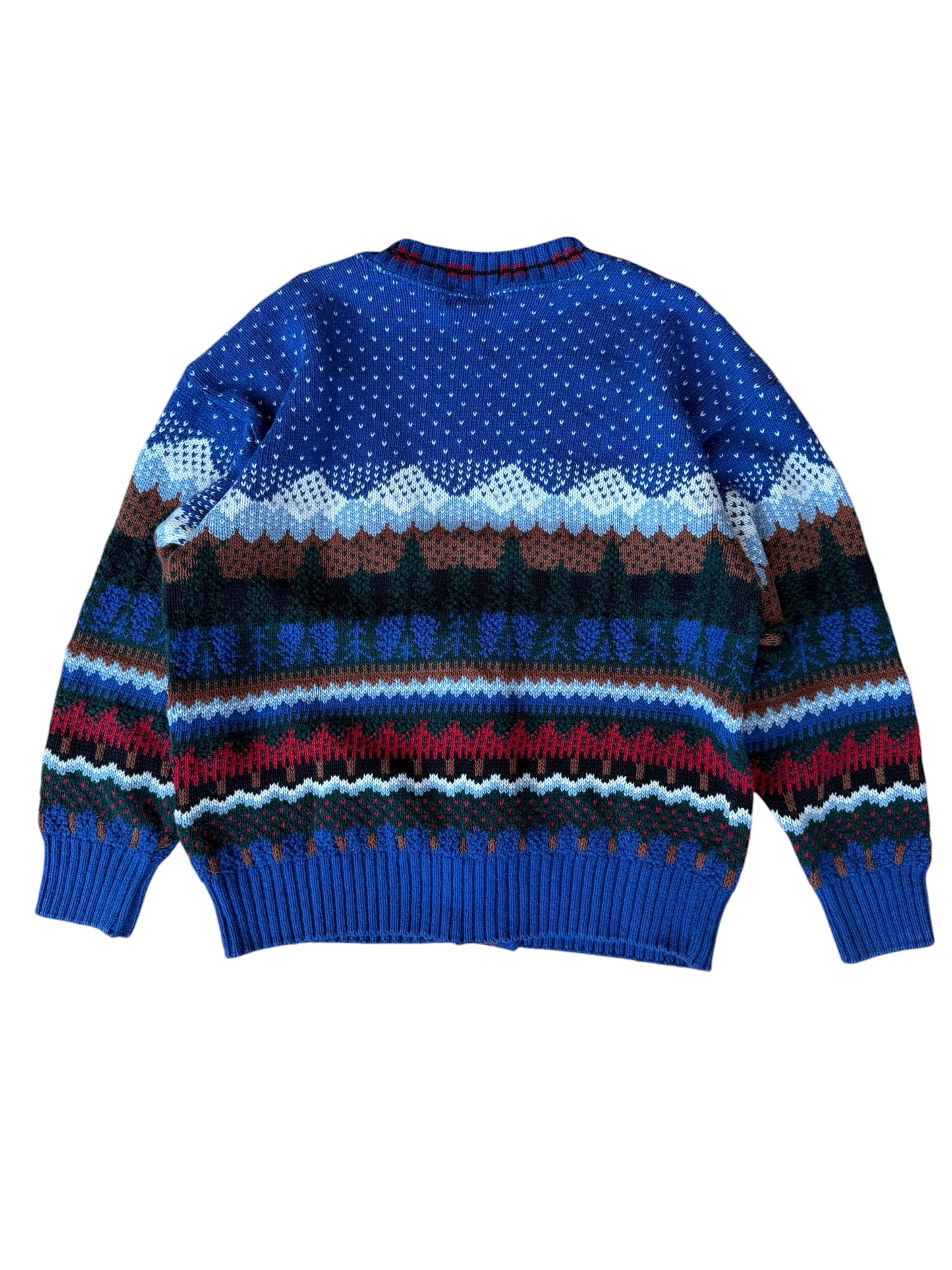 VINTAGE COTTON LANDSCAPE CARDIGAN (M)