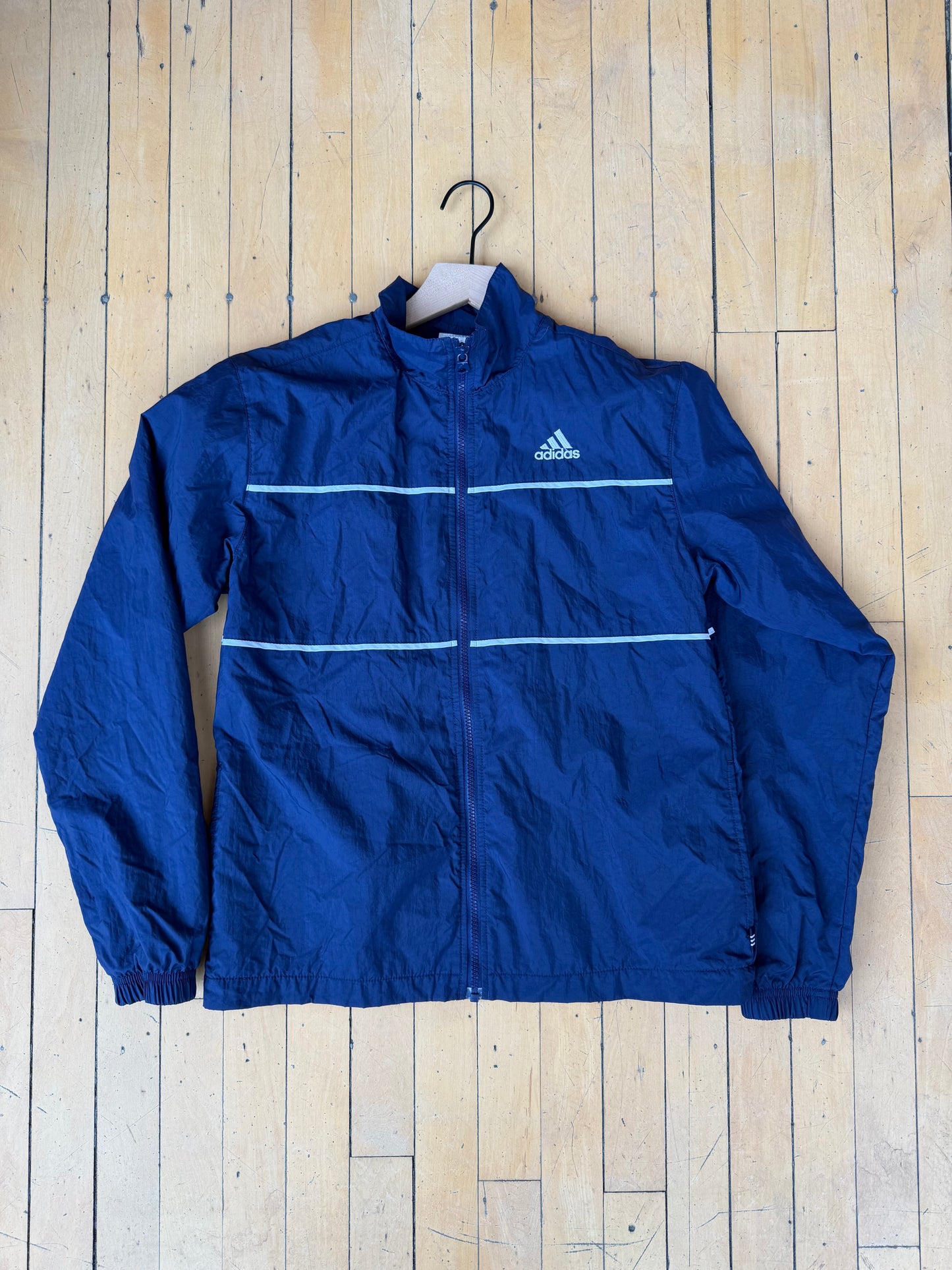 Y2K VINTAGE ADIDAS WINDBREAKER ZIP UP (S)
