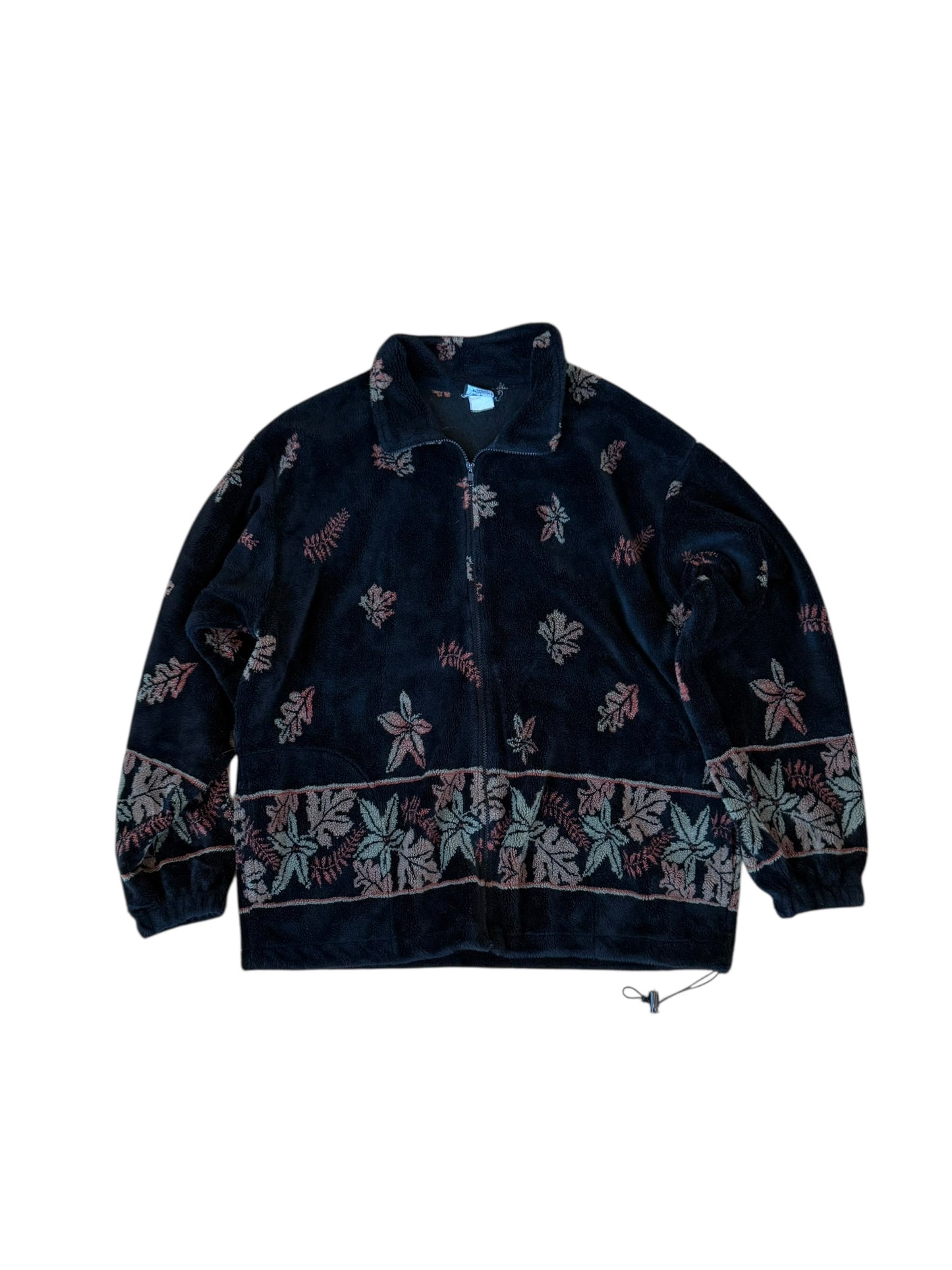 VINTAGE FALL LEAVES FLEECE FULL ZIP (XL/XXL)