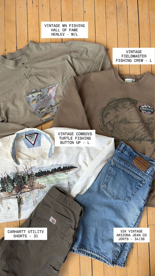 VINTAGE FIELDMASTER FISHING CREWNECK (L)