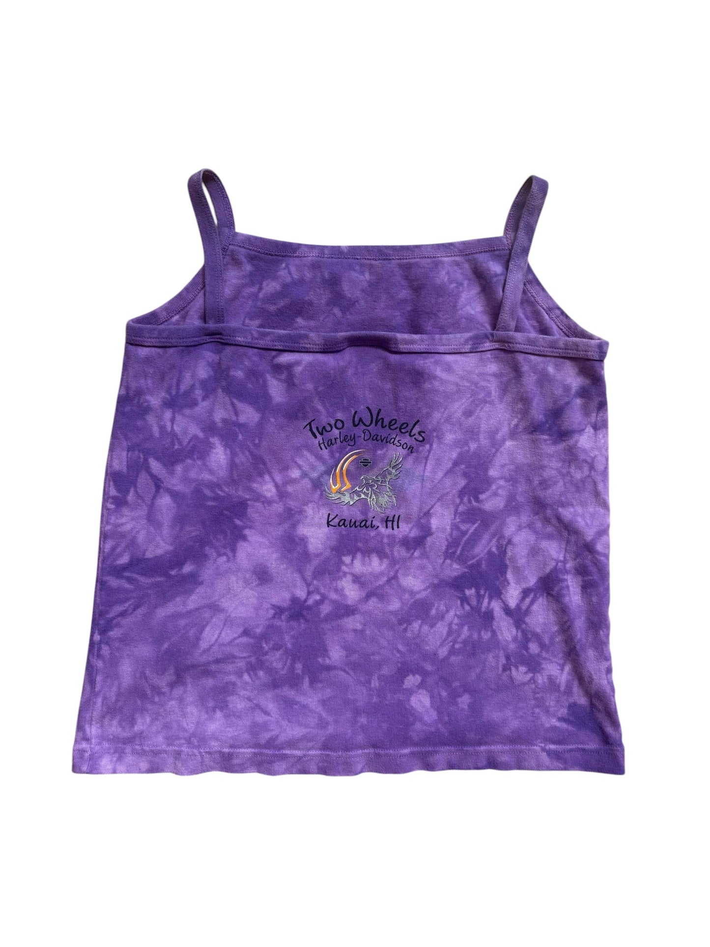 VINTAGE HARLEY DAVIDSON PURPLE TIE DYE TANK (XXL)