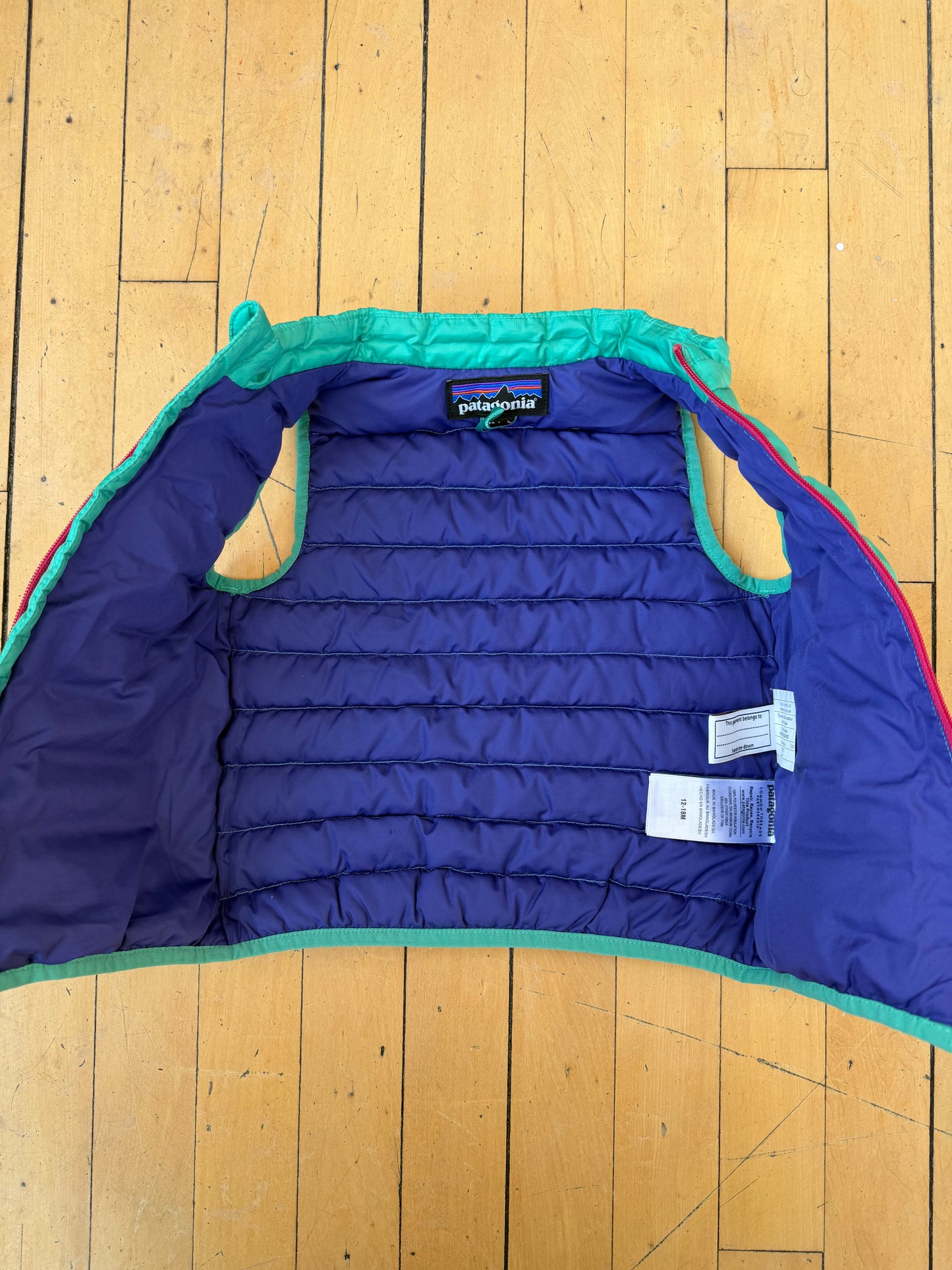 BABY PATAGONIA GOOSE DOWN VEST (12-18 MONTH)