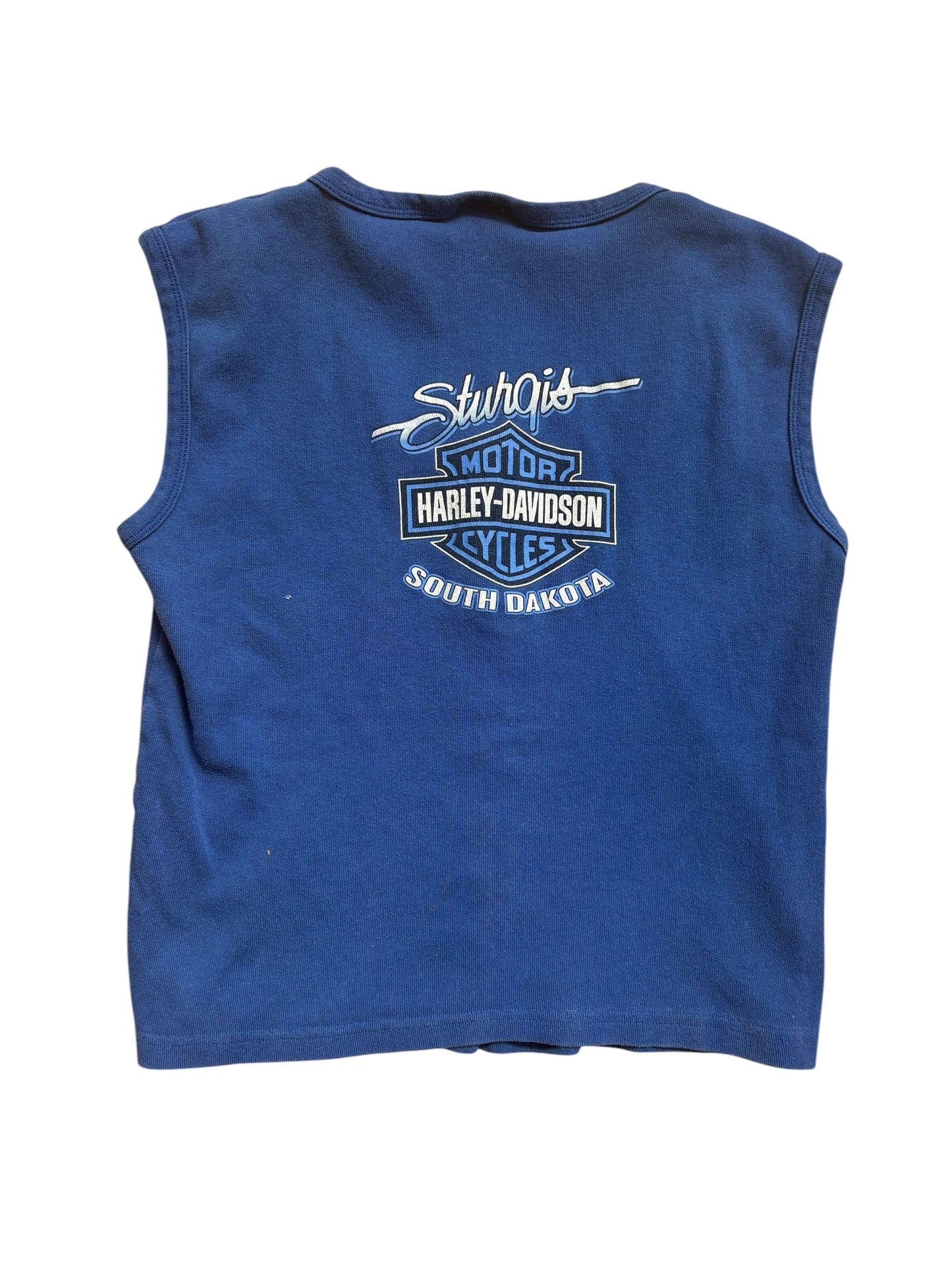 1999 VINTAGE 50TH ANNIVERSARY STURGIS ROYAL BLUE SNAP TOP (XL)
