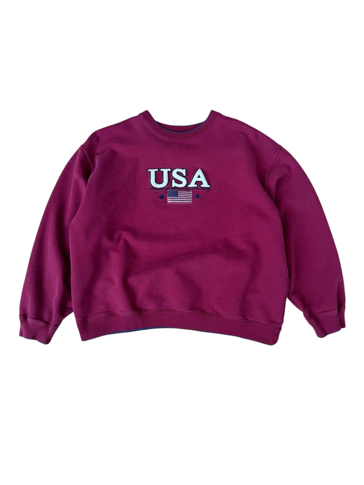 VINTAGE C & B USA BOUCLE CREW (XL)