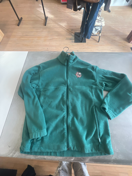 COLUMBIA FIGHTING SIOUX EMB. FLEECE GREEN (L)