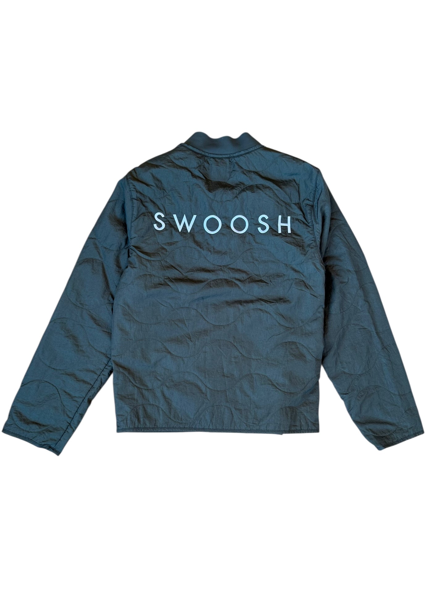 NIKE SWOOSH QUILTED FIELD JACKET OLIVE (M) - MSRP $110