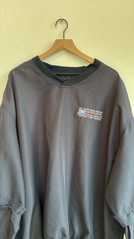 VINTAGE USPS SAFE DRIVER WINDBREAKER PULLOVER (XXXL)