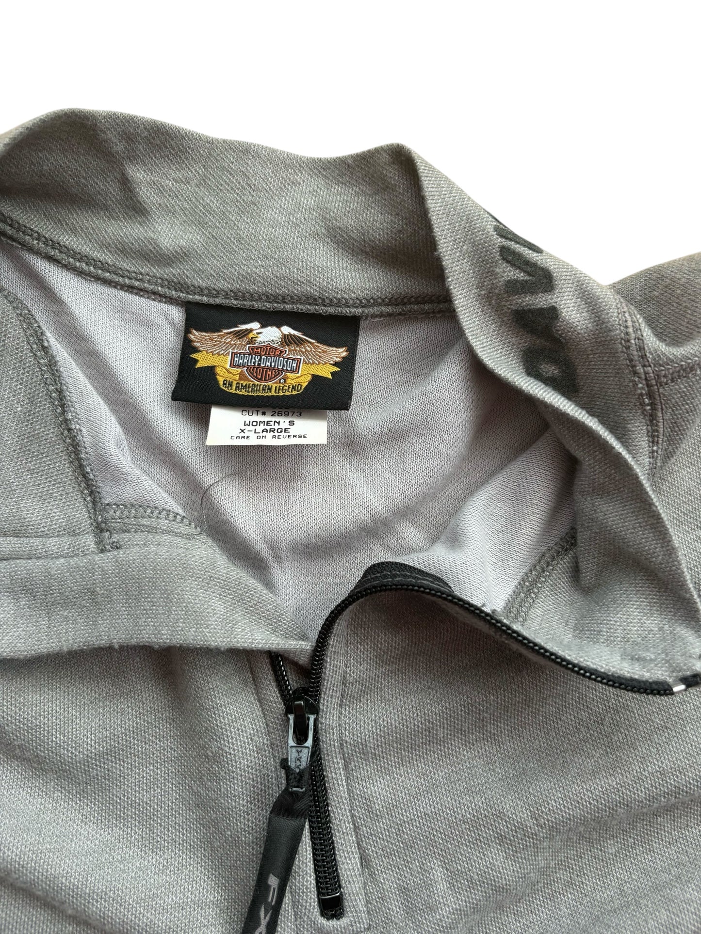 Y2K VINTAGE HARLEY DAVIDSON QUARTER ZIP (XL)