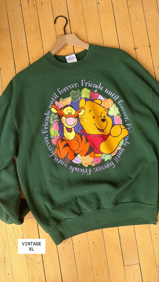 VINTAGE USA MADE FRIENDS FOREVER POOH CREW (XL)