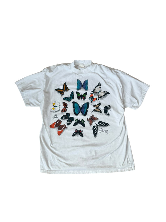 VINTAGE DISEUOS DE COSTA RICA BUTTERFLY TEE (XL)