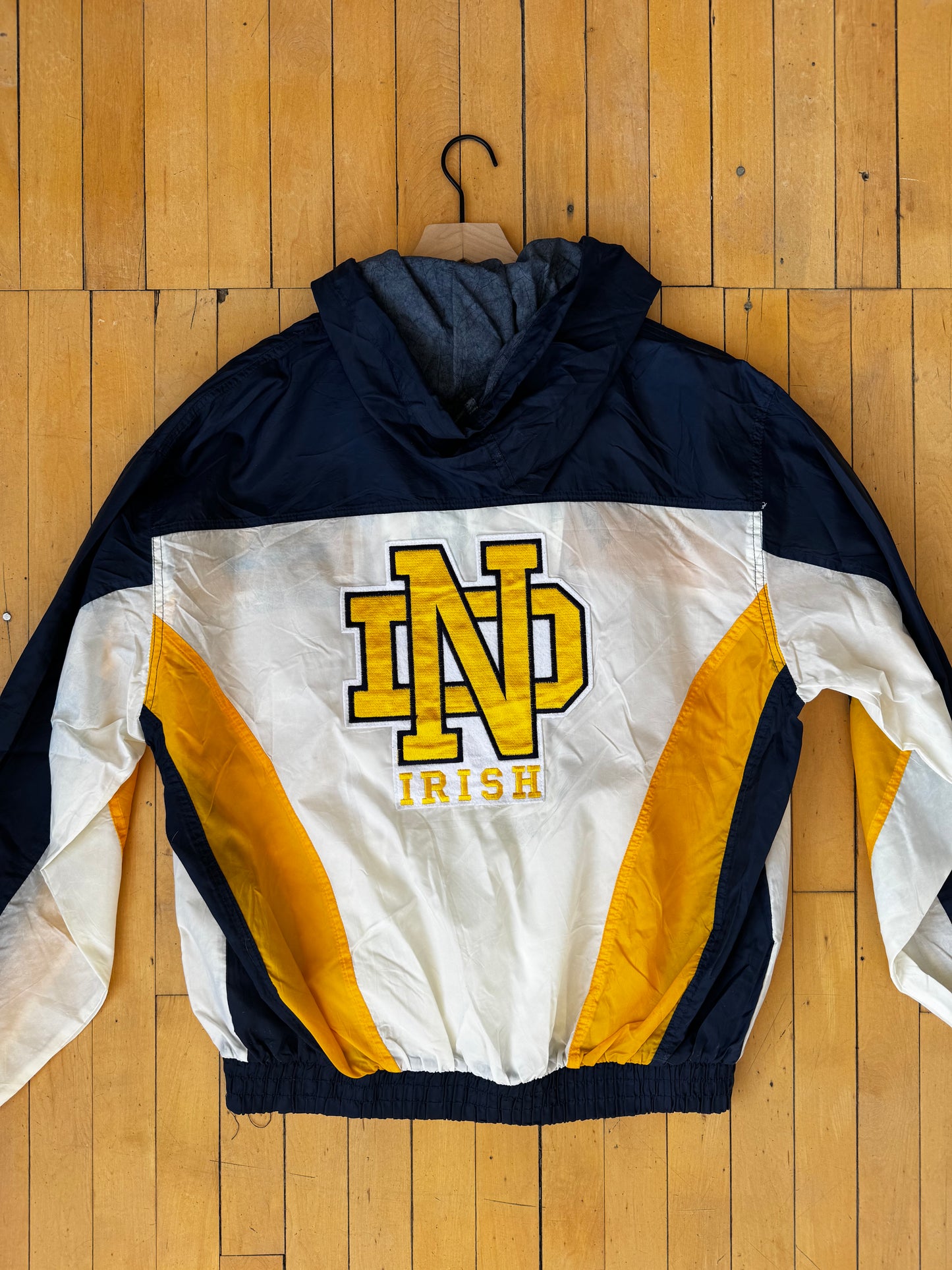 VINTAGE NOTRE DAME WINDBREAKER JACKET (XL)