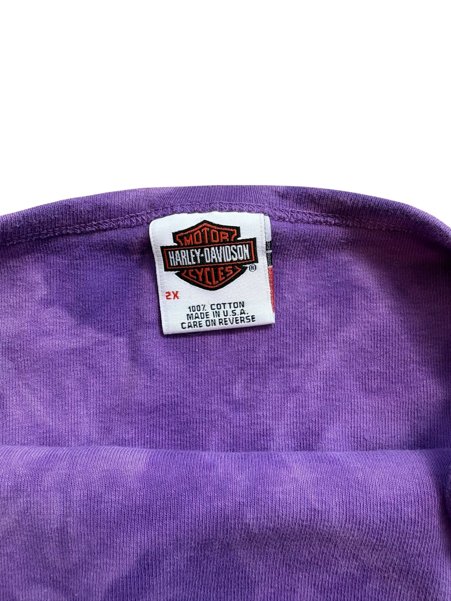 VINTAGE HARLEY DAVIDSON PURPLE TIE DYE TANK (XXL)