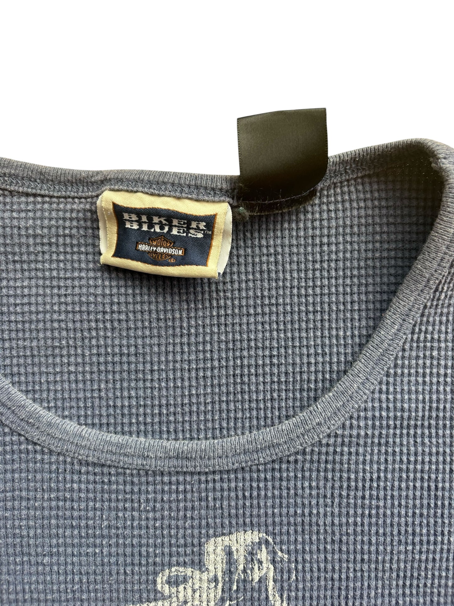 Y2K VINTAGE HARLEY DAVIDSON BIKER BLUES THERMAL (L)