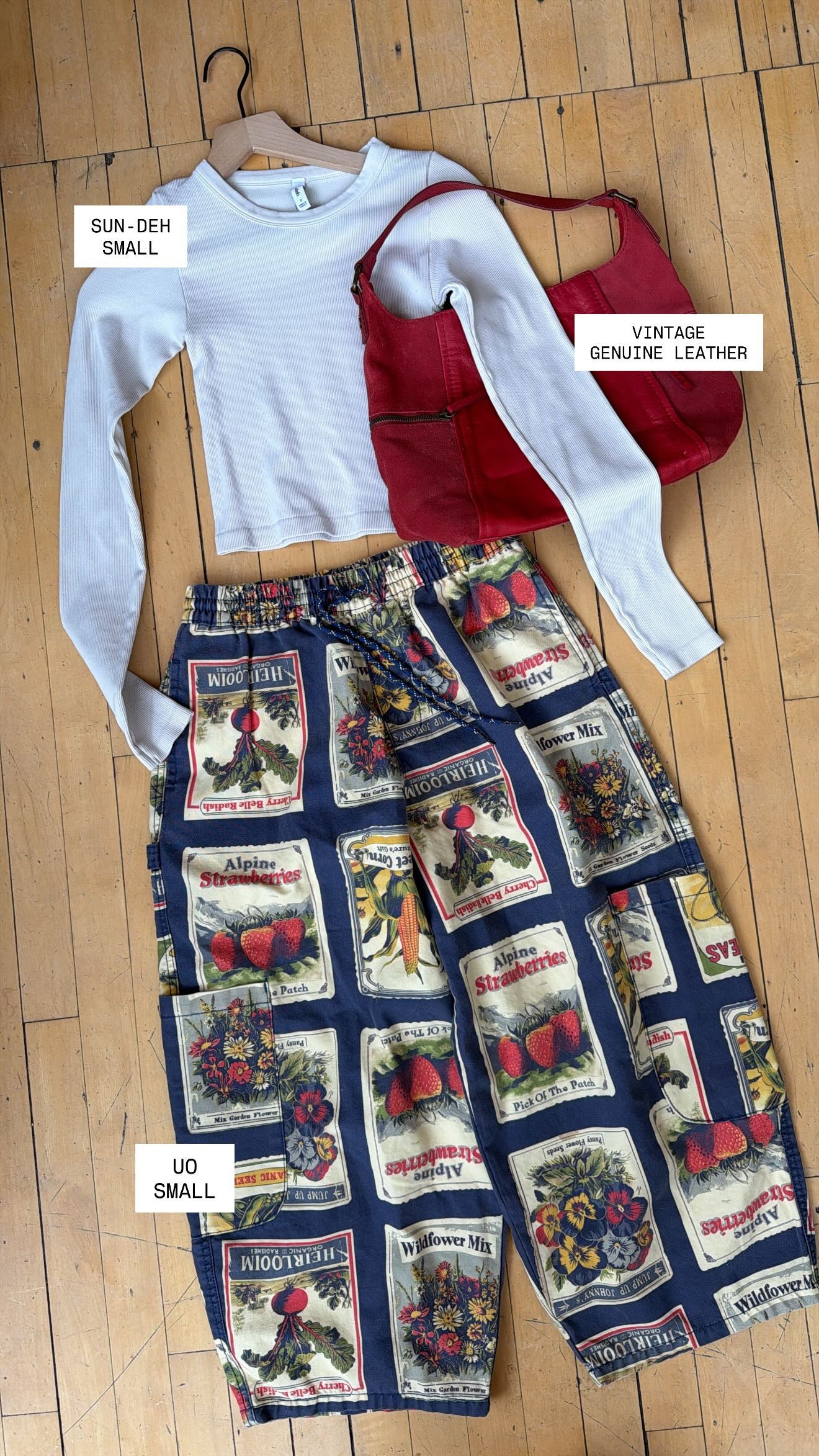 URBAN OUTFITTERS BDG SEED PACKET PANTS (S)