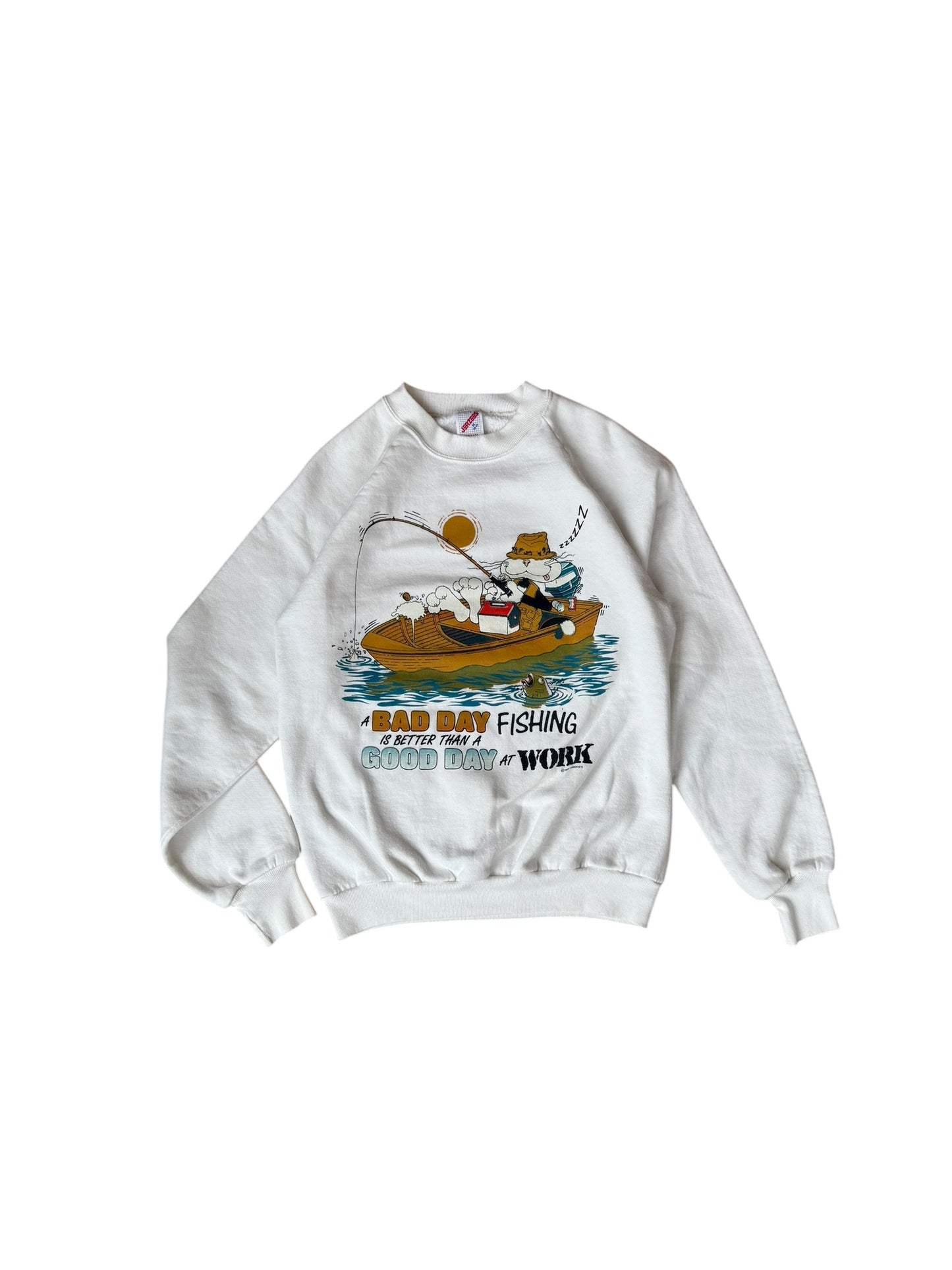 1988 VINTAGE GOOD DAY OF FISHING CAT CREW (M)