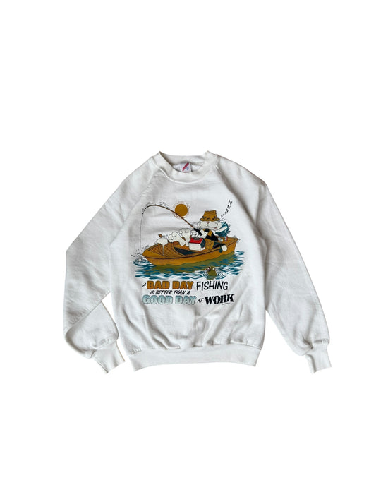 1988 VINTAGE GOOD DAY OF FISHING CAT CREW (M)