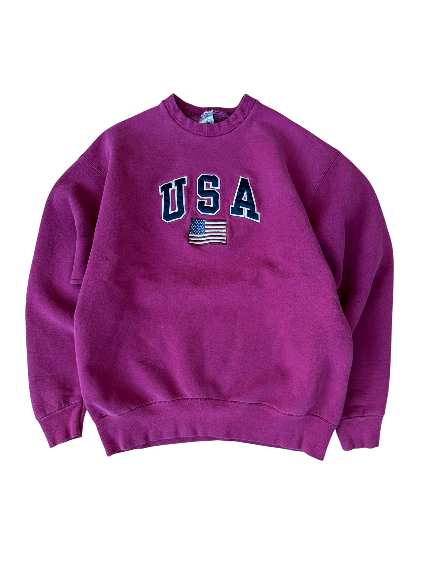 VINTAGE USA FLAG CREWNECK (XL)