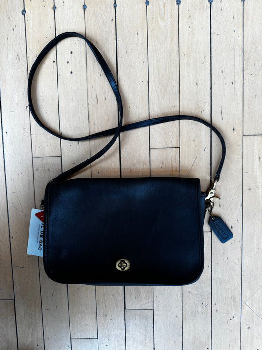 VINTAGE COACH 9635 CONVERTIBLE CLUTCH BAG BLACK