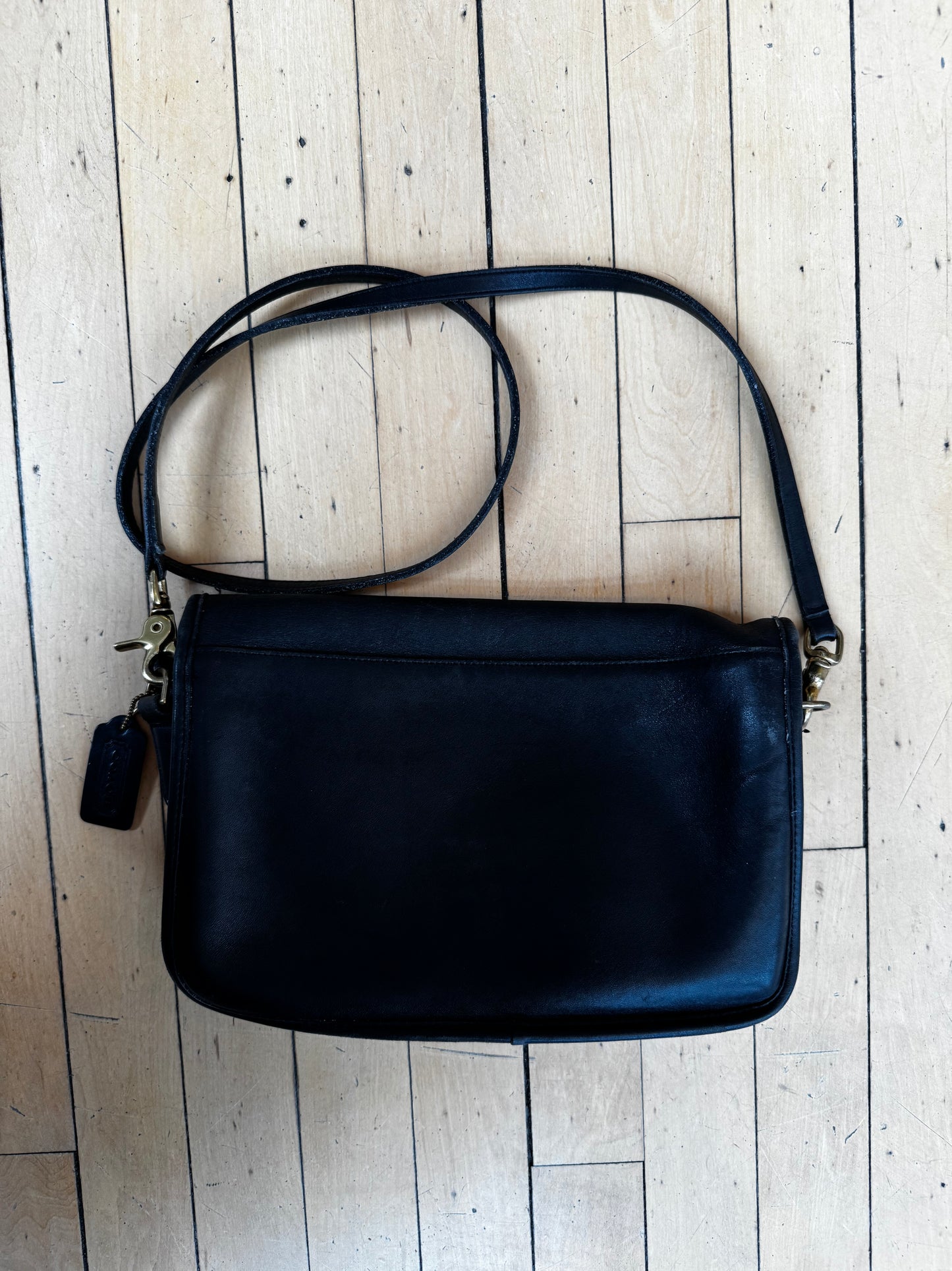 VINTAGE COACH 9635 CONVERTIBLE CLUTCH BAG BLACK