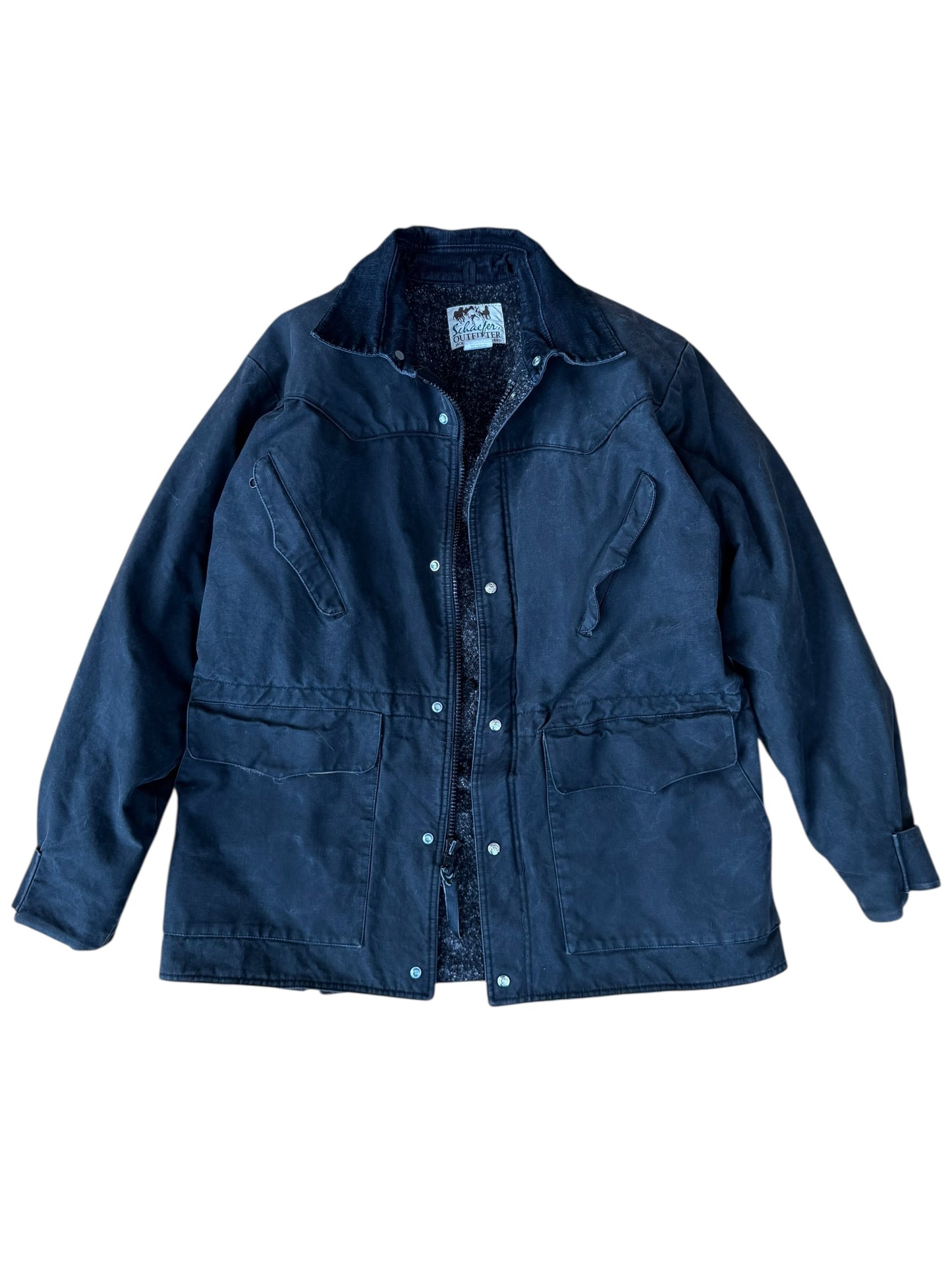 VINTAGE SCHAEFER POLAR DRIFTER CANVAS COAT (M)