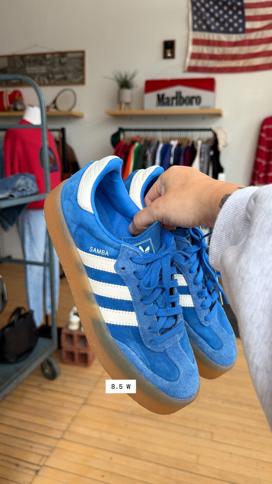 ADIDAS SAMBAE SNEAKERS VIVID BLUE (8.5) - MSRP $110