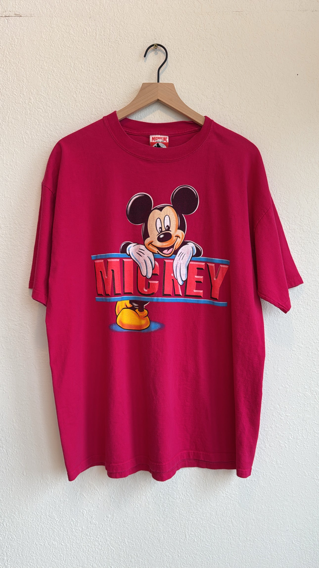 90'S VINTAGE MADE IN USA MICKEY TEE (XL)