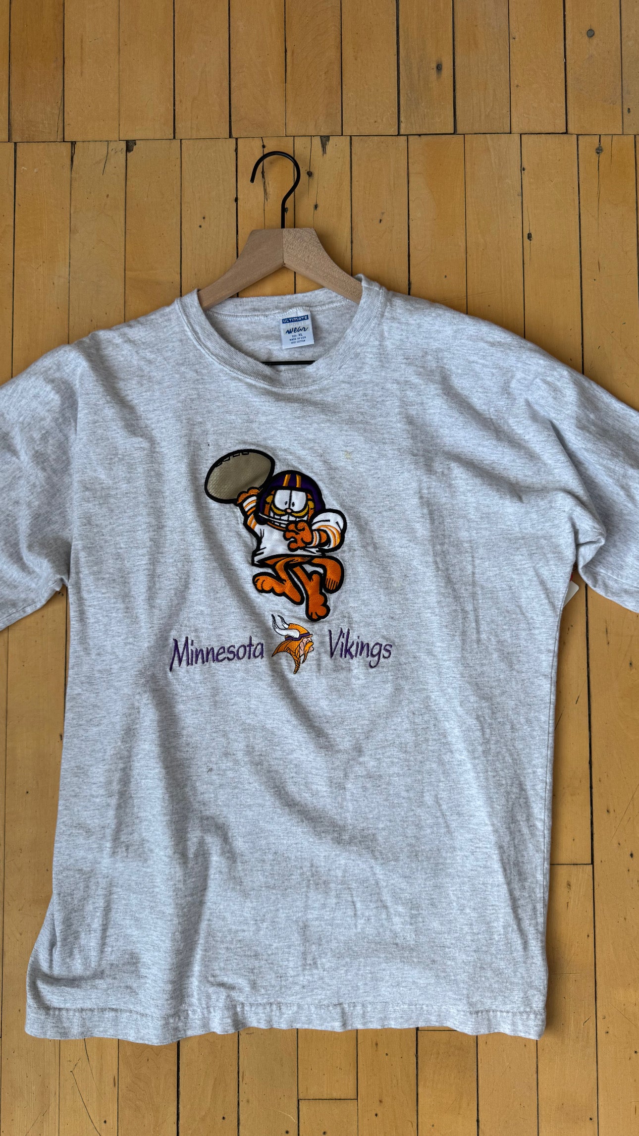 VINTAGE GARFIELD MN VIKINGS TEE (XL)