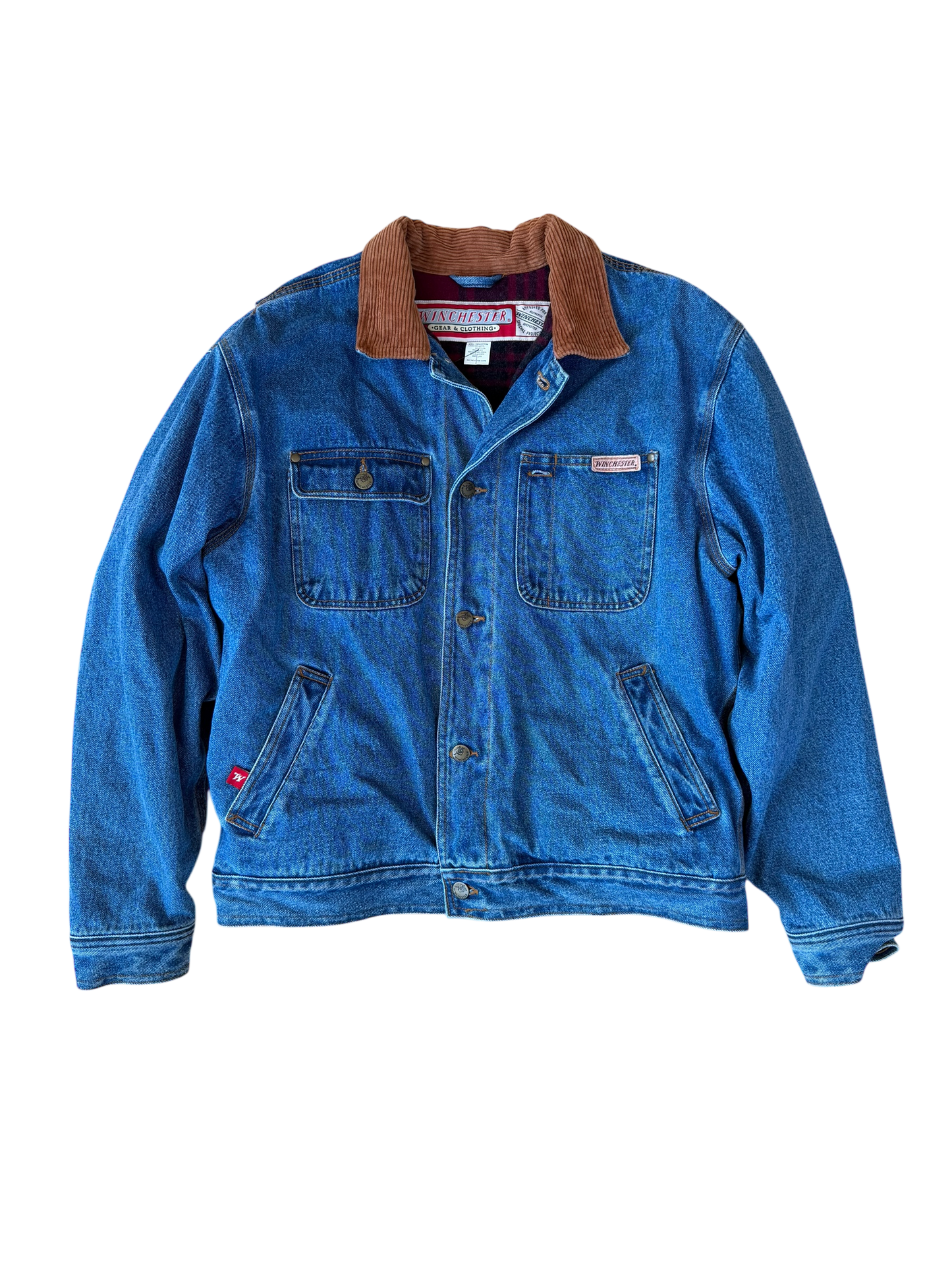 VINTAGE WINCHESTER WOOL LINED DENIM JACKET (L)