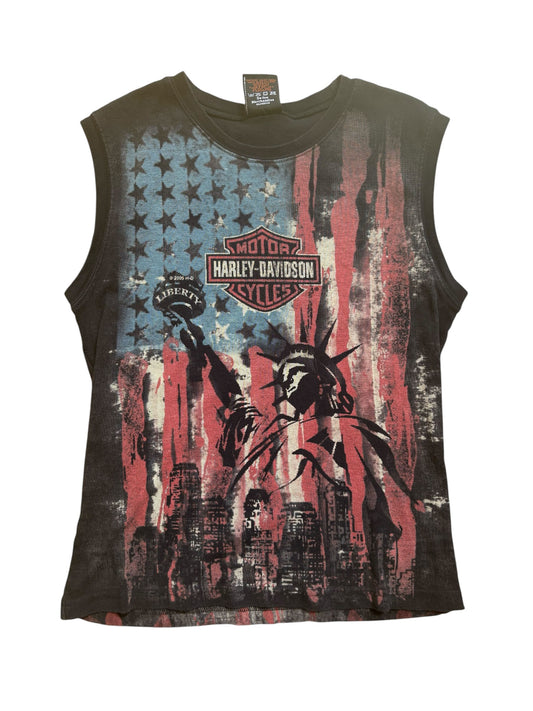 2005 Y2K VINTAGE HARLEY DAVIDSON MUSCLE TANK (XL)