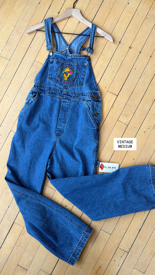 VINTAGE POOH REAL BEARS OVERALLS (M)