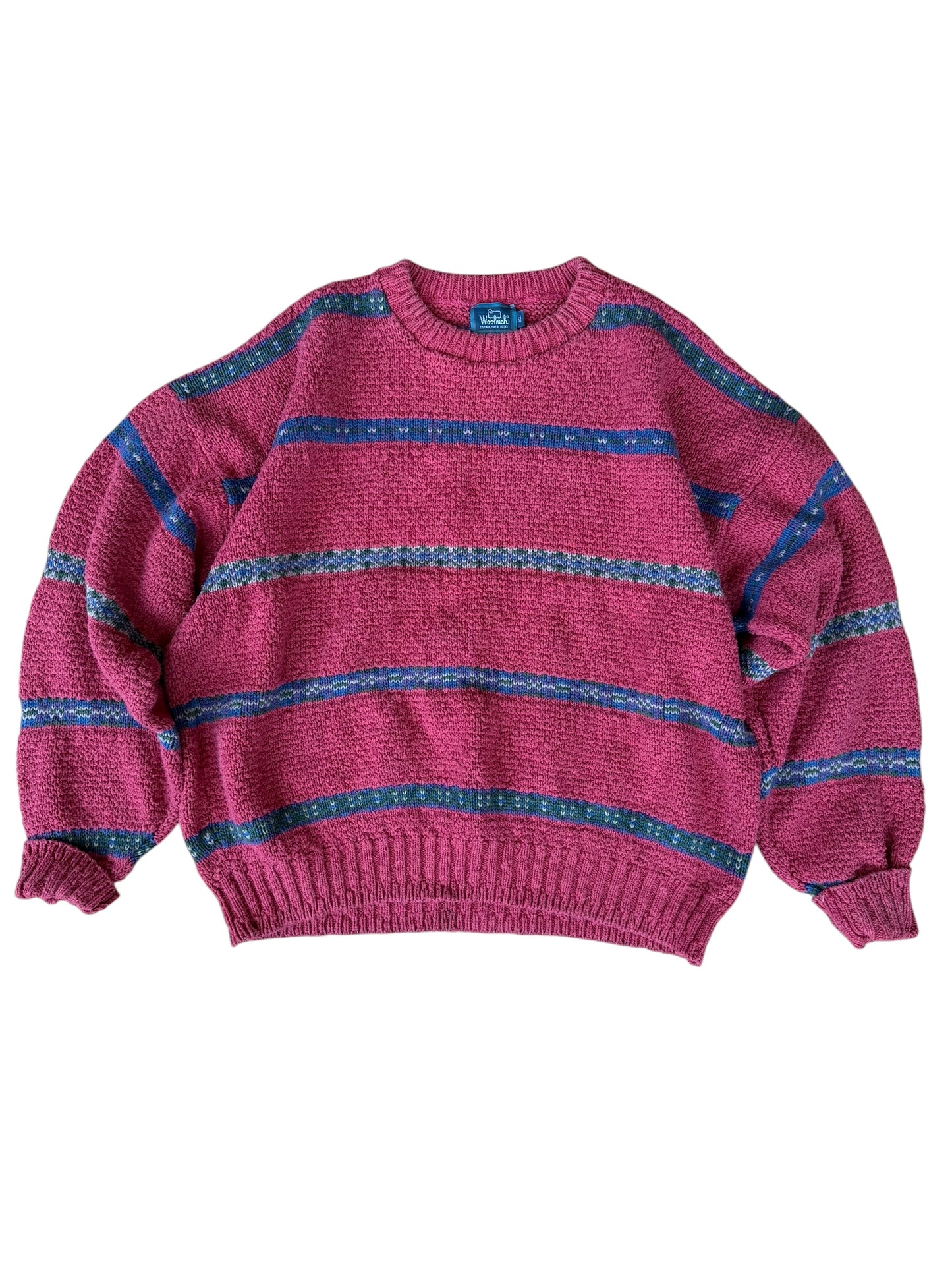 VINTAGE WOOLRICH MADE IN USA COTTON SWEATER (XL)